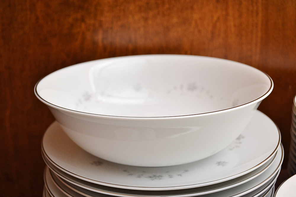 Sango China "Julie" Porcelain Dinnerware and Serving Dishes