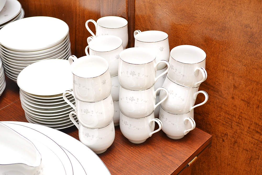 Sango China "Julie" Porcelain Dinnerware and Serving Dishes