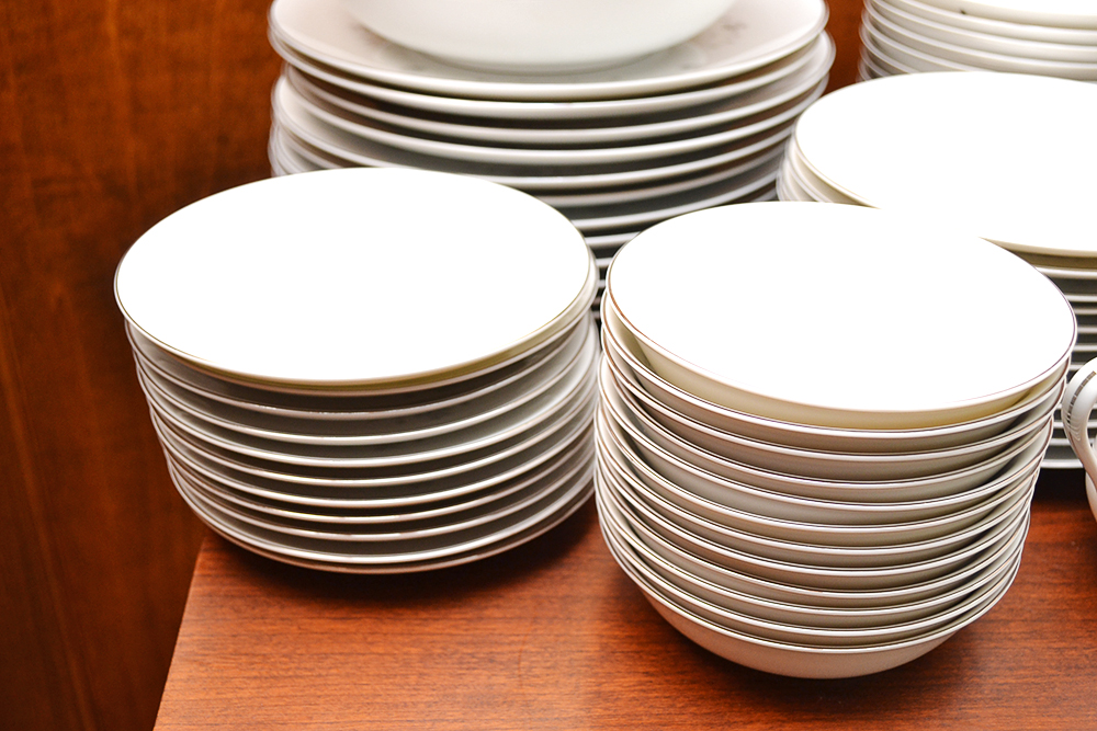 Sango China "Julie" Porcelain Dinnerware and Serving Dishes