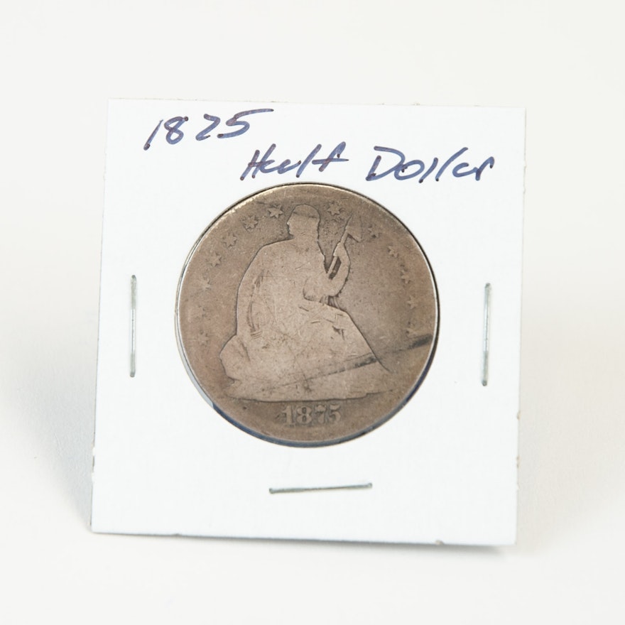 1875 Seated Liberty Silver Half Dollar