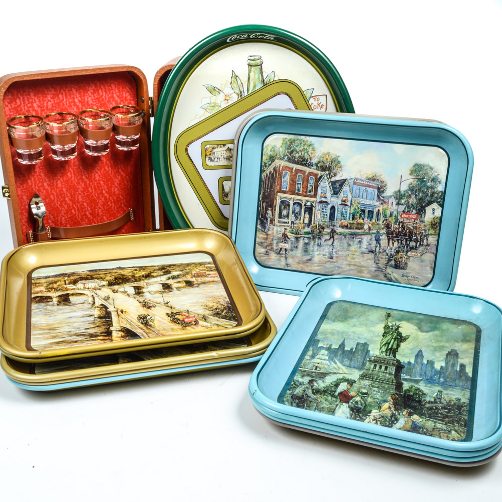 Vintage Bar Accessories Featuring Coca Cola