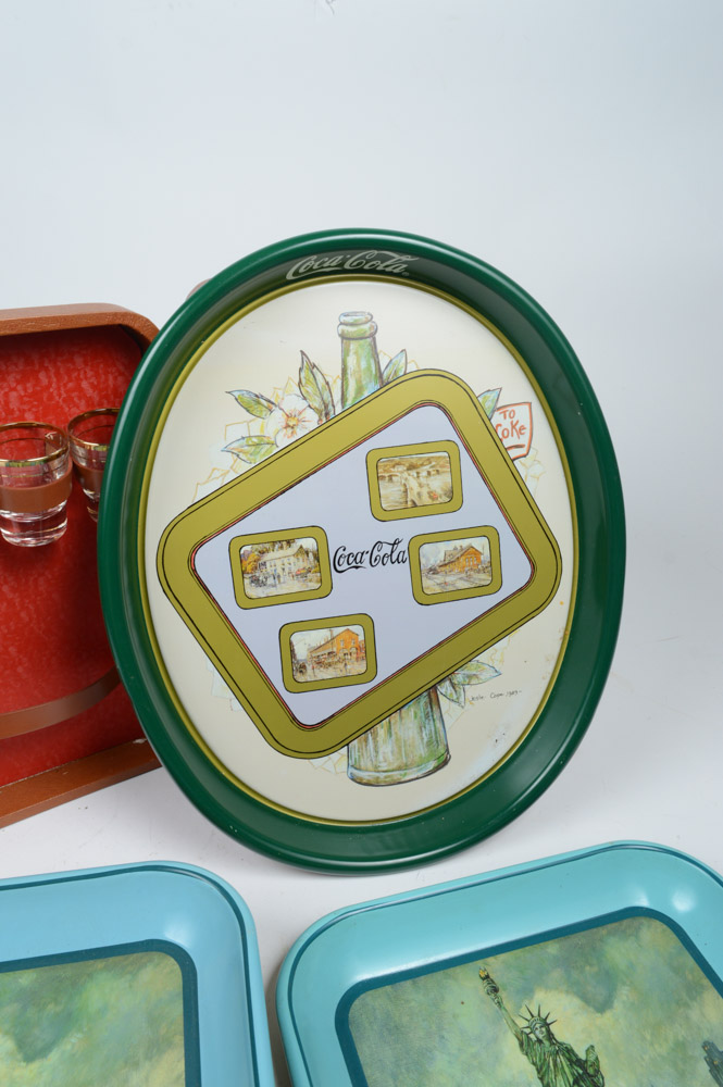 Vintage Bar Accessories Featuring Coca Cola