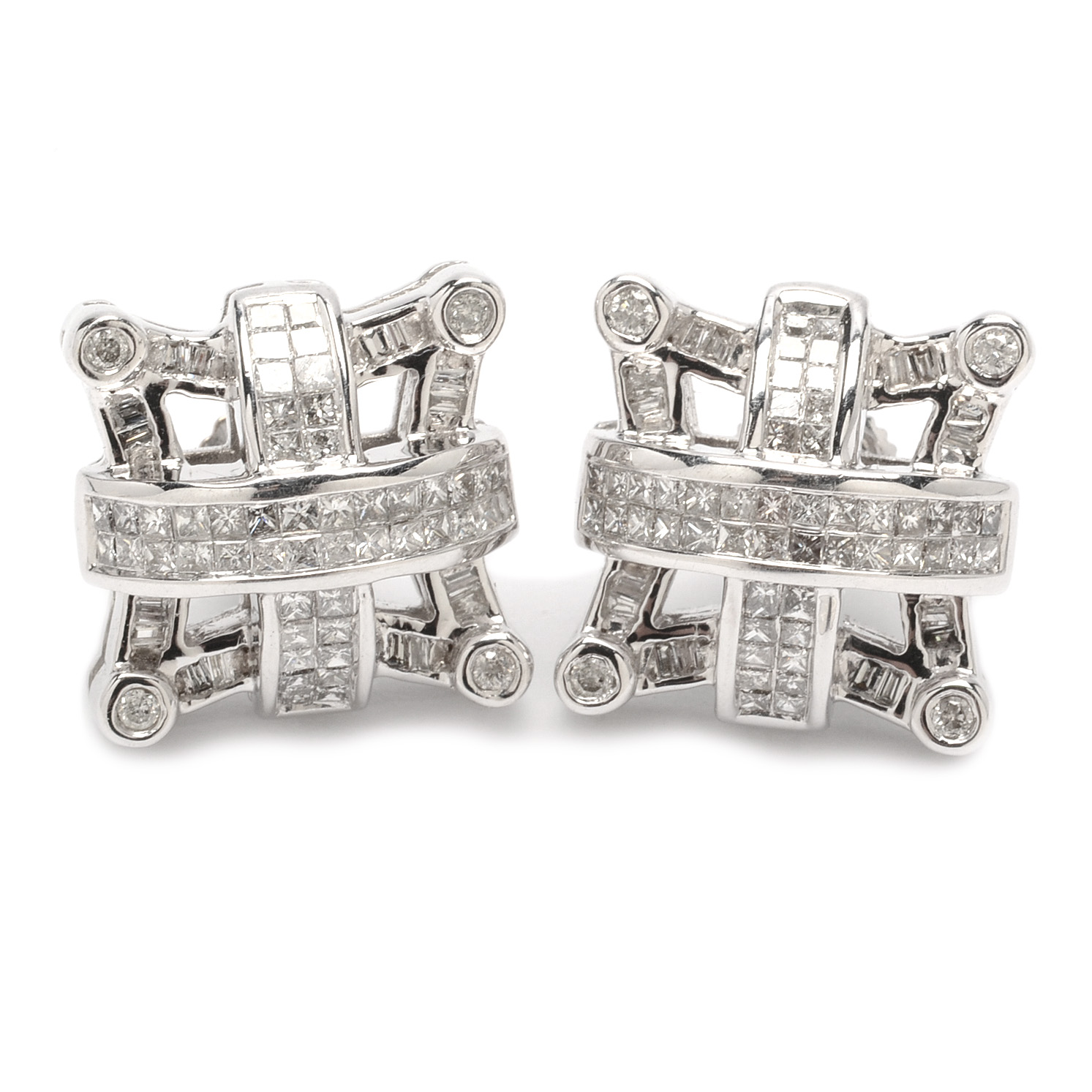 Johnny Dang & Co. 14K White Gold 1.20 CTW Diamond Earrings