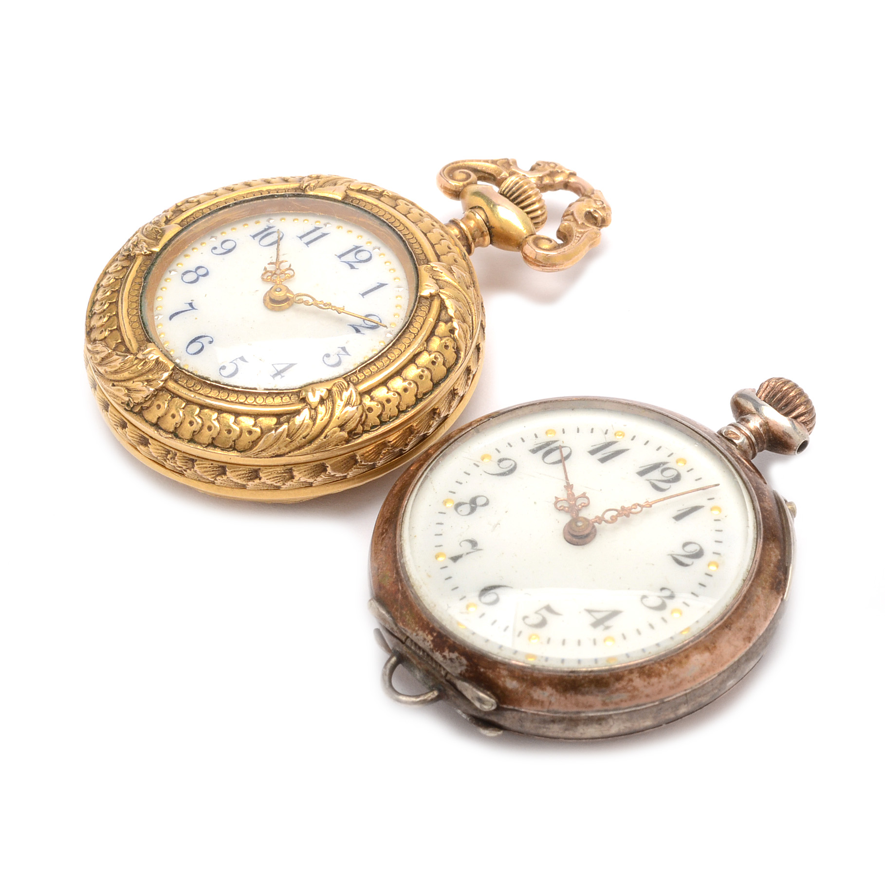 800 Silver and Gold Filled Pocket Watches
