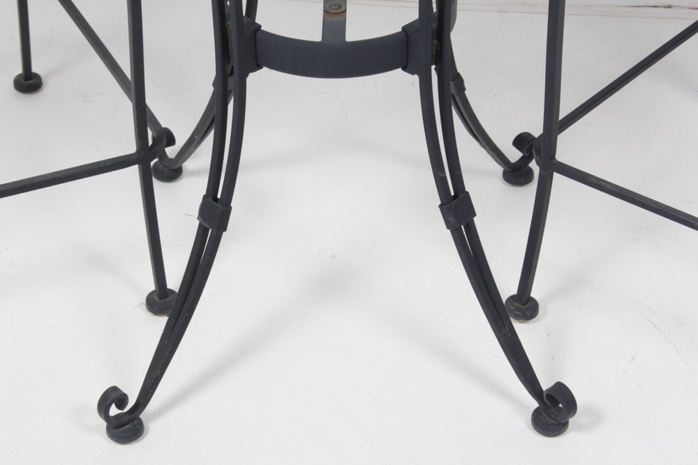 Wrought Metal High Top Table and Chairs