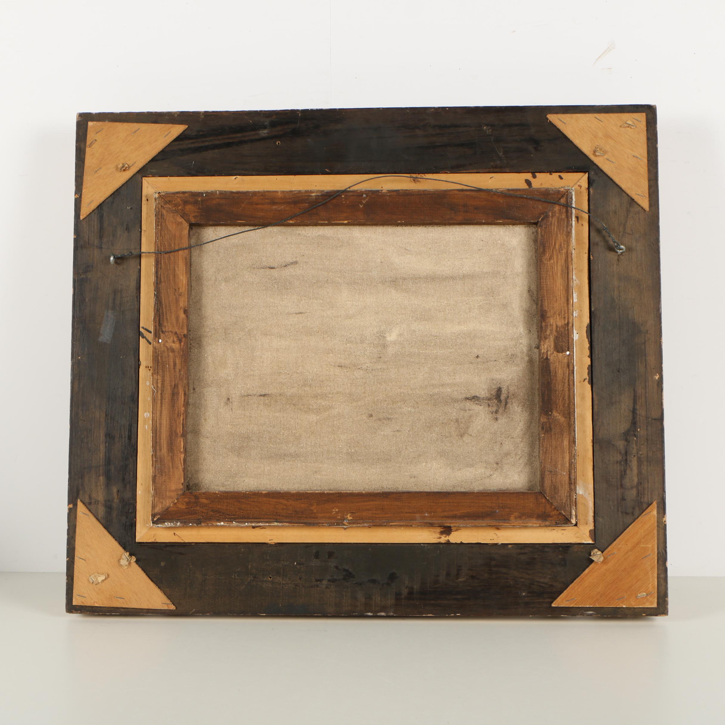 Oil Painting of a Man Relaxing under a Tree