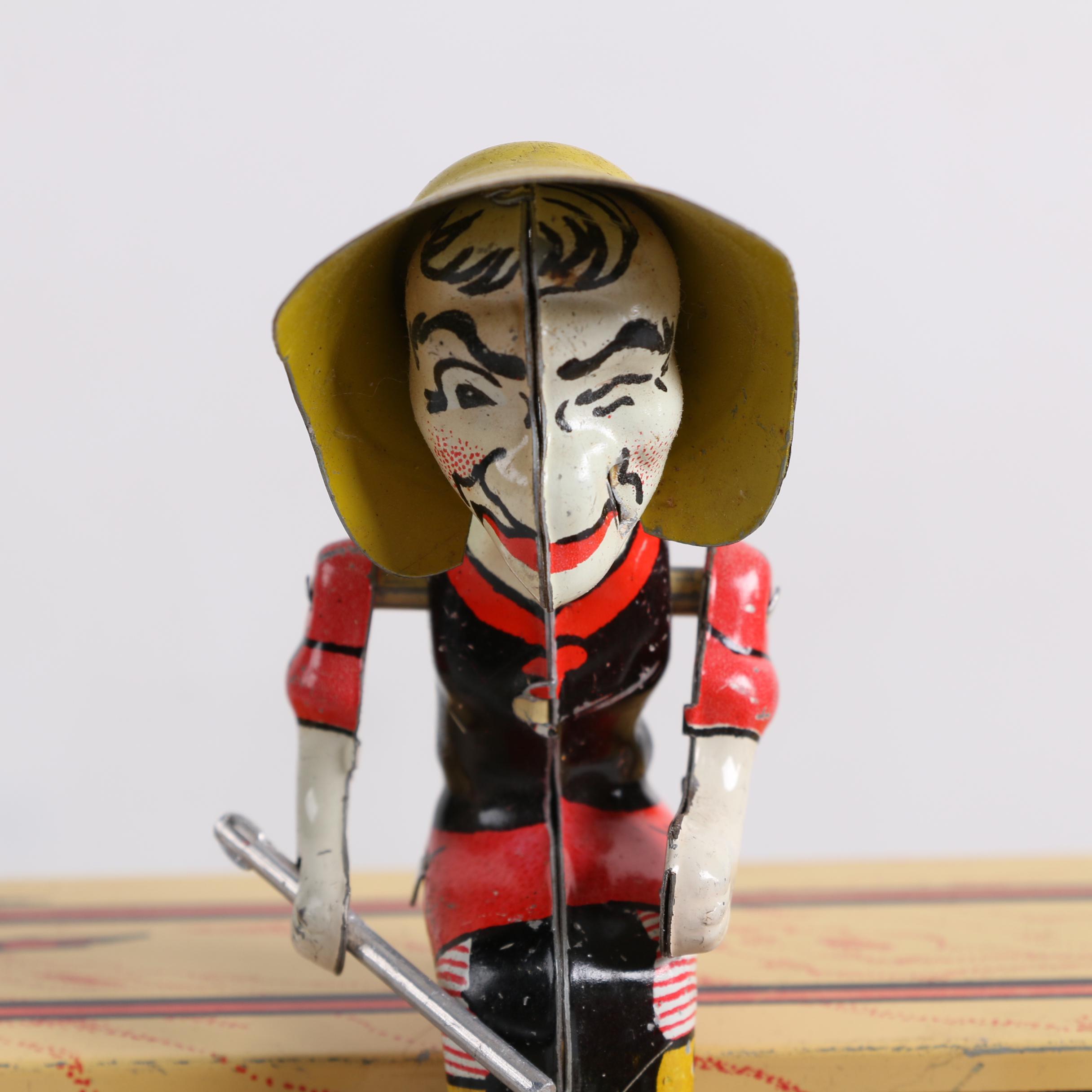 1945 "Li'l Abner" Dogpatch Band Tin Wind-Up Musical Toy by Unique Art Mfg. Co.