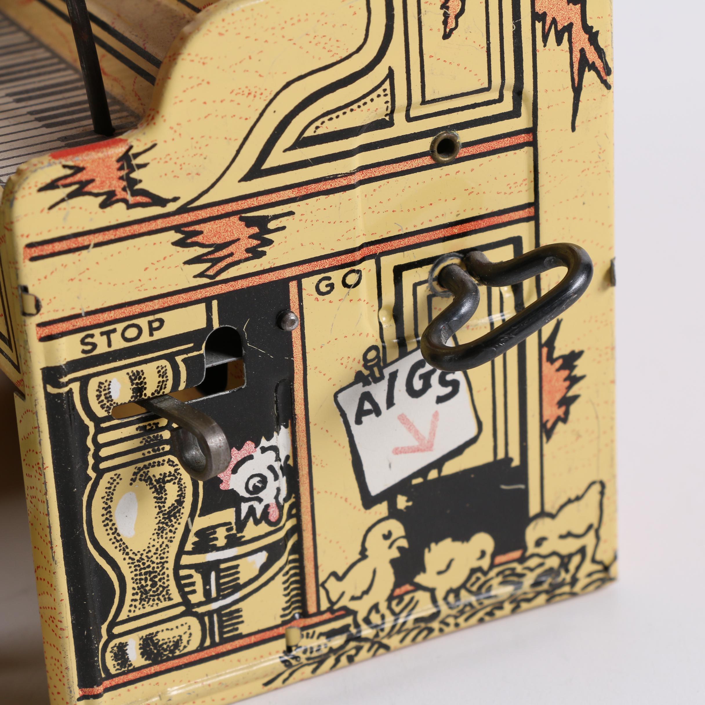 1945 "Li'l Abner" Dogpatch Band Tin Wind-Up Musical Toy by Unique Art Mfg. Co.