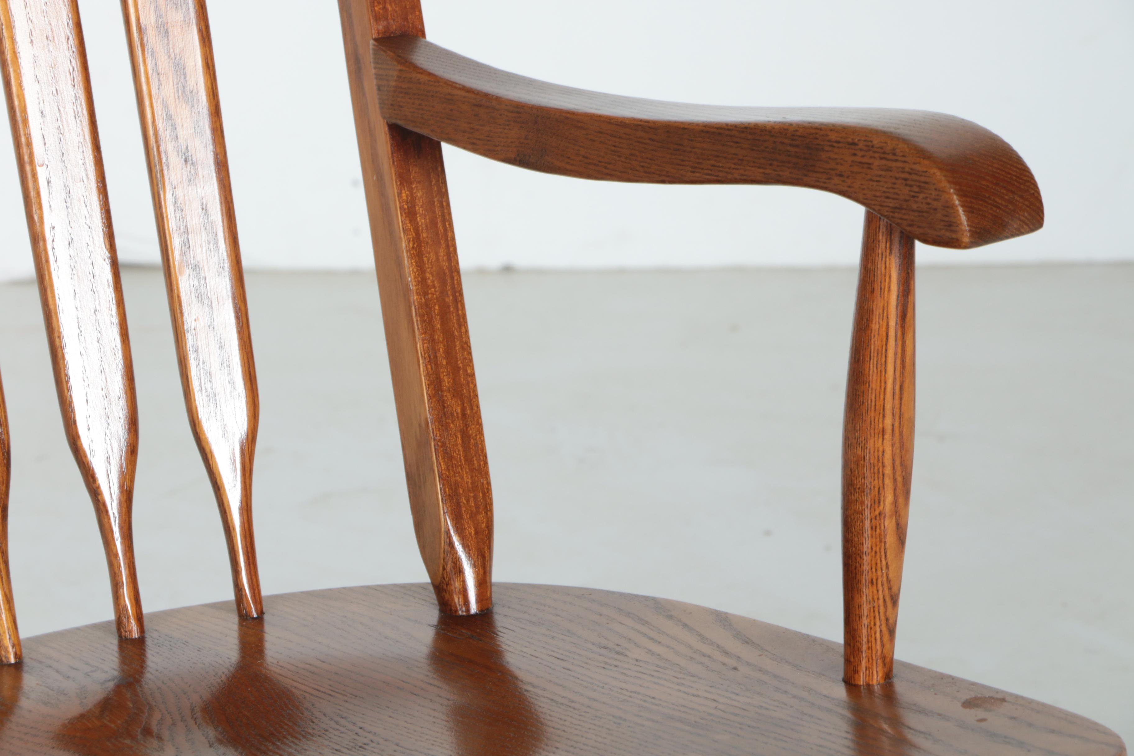 Oak Swivel Desk Chair