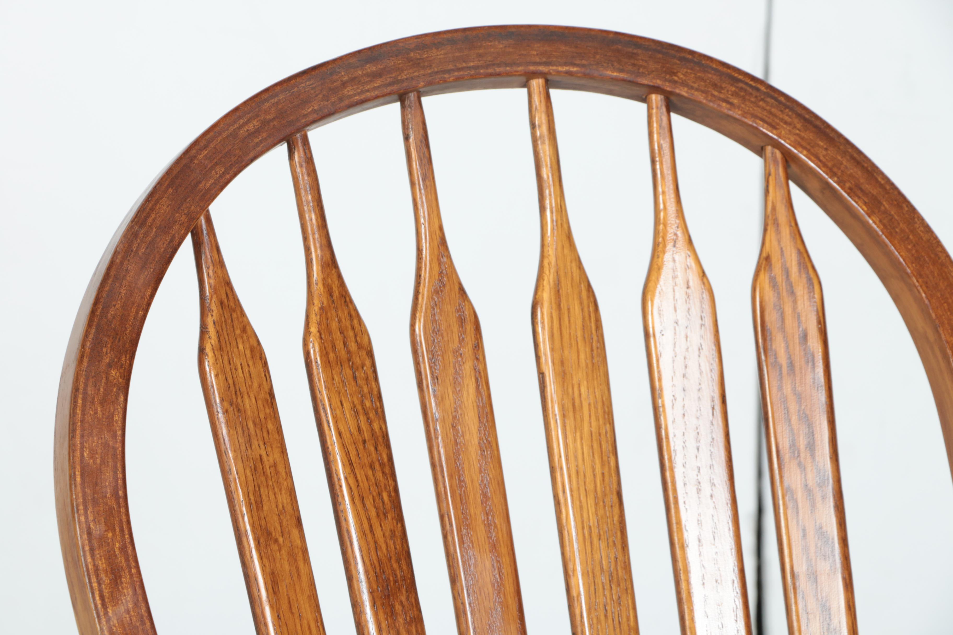 Oak Swivel Desk Chair