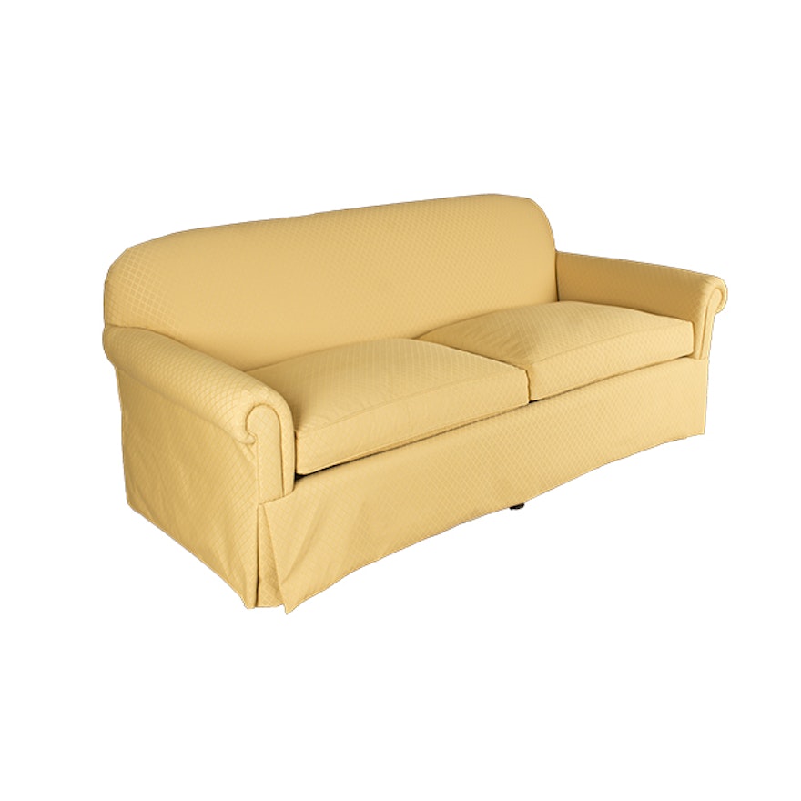 Upholstered Roll Arm Sofa