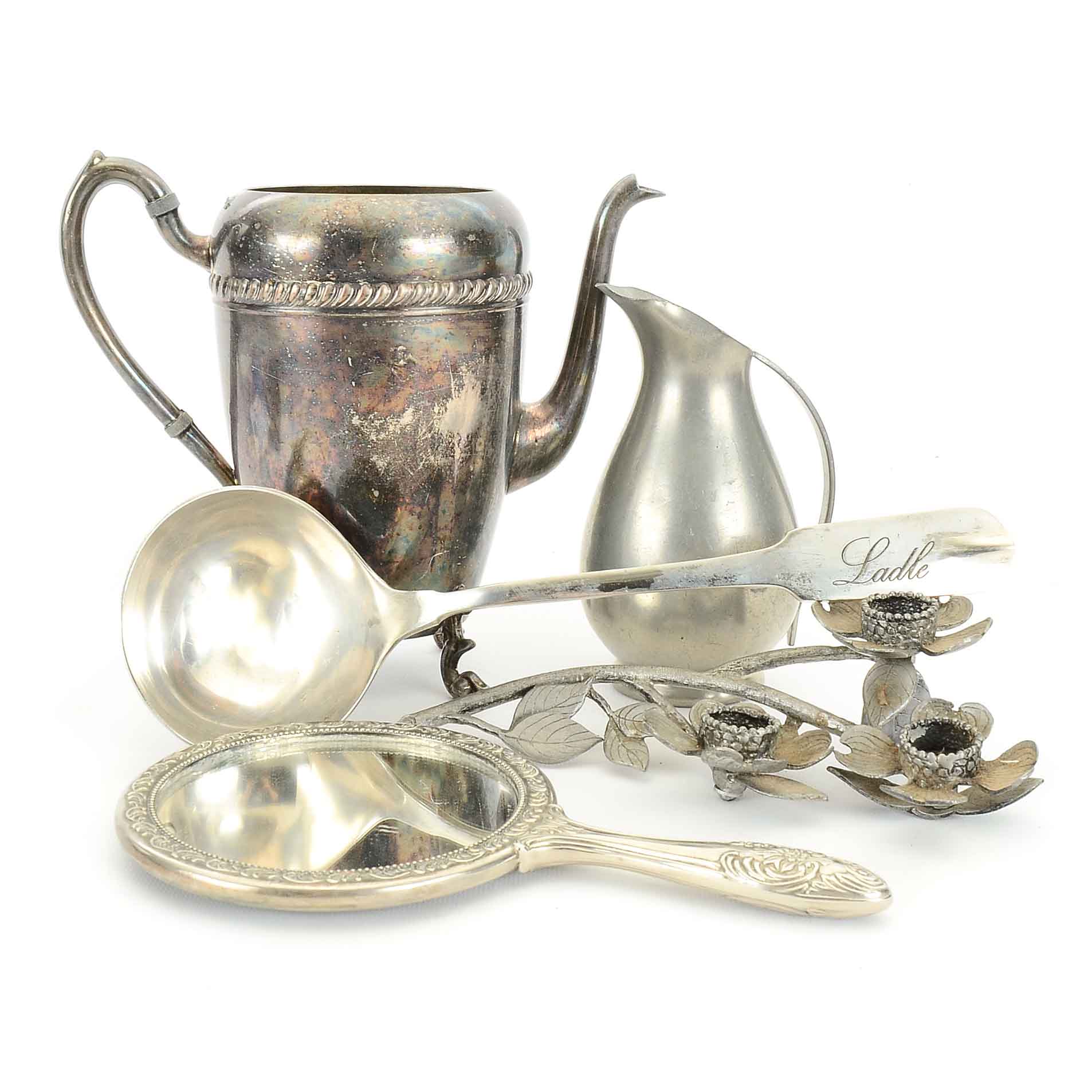 Silver Plate and Pewter Decorative Tableware