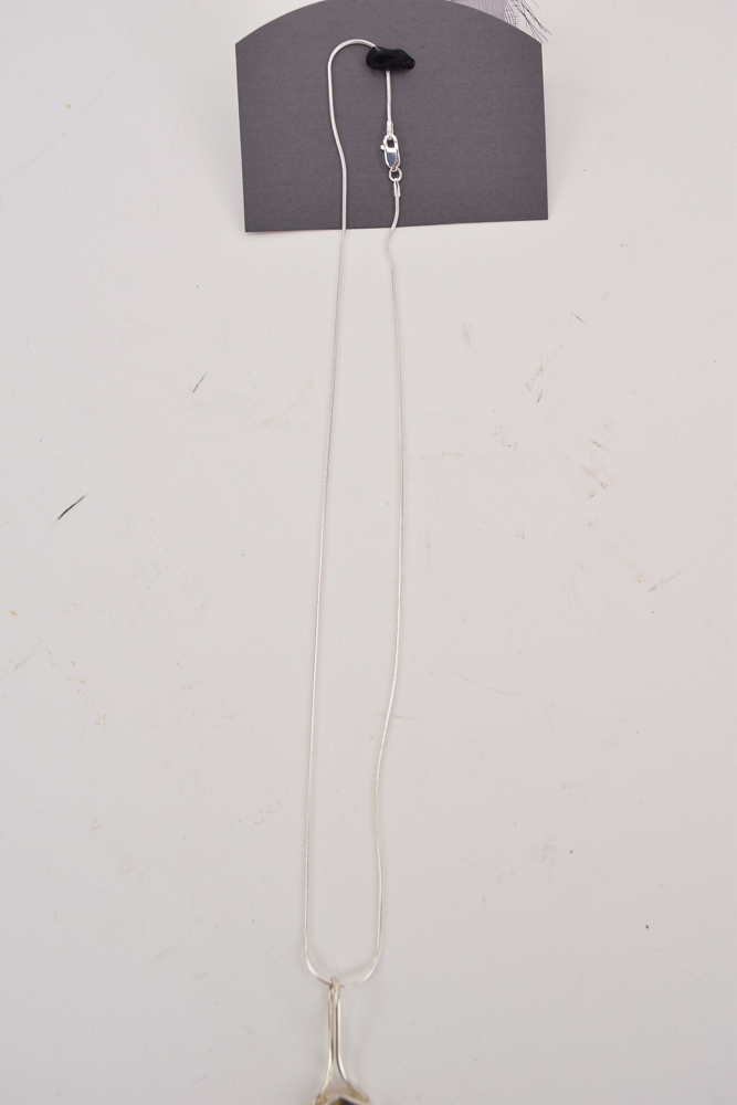 Savane's Silver Sterling Agate Necklace and Ring