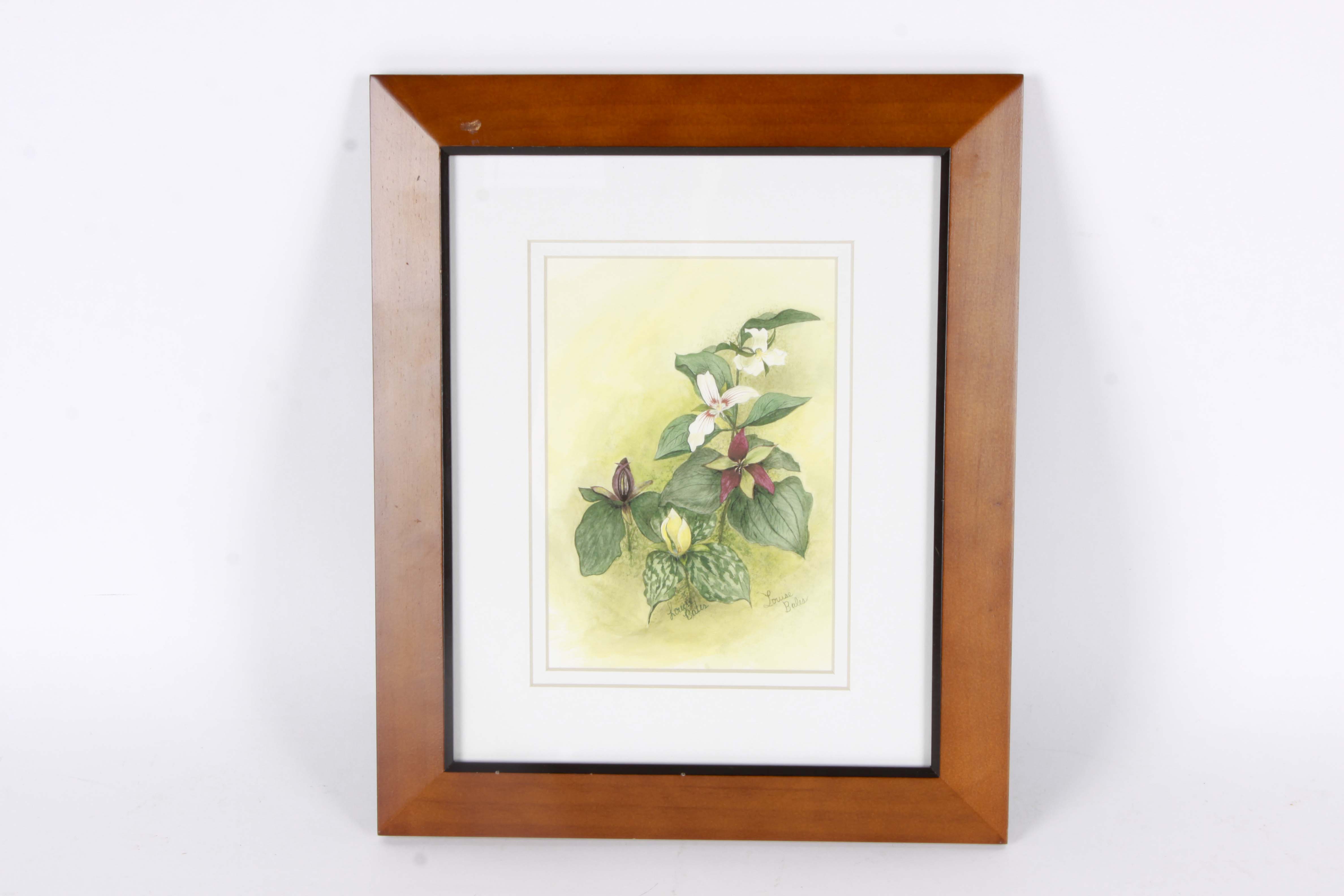 Framed Original Watercolor by Louise Bales