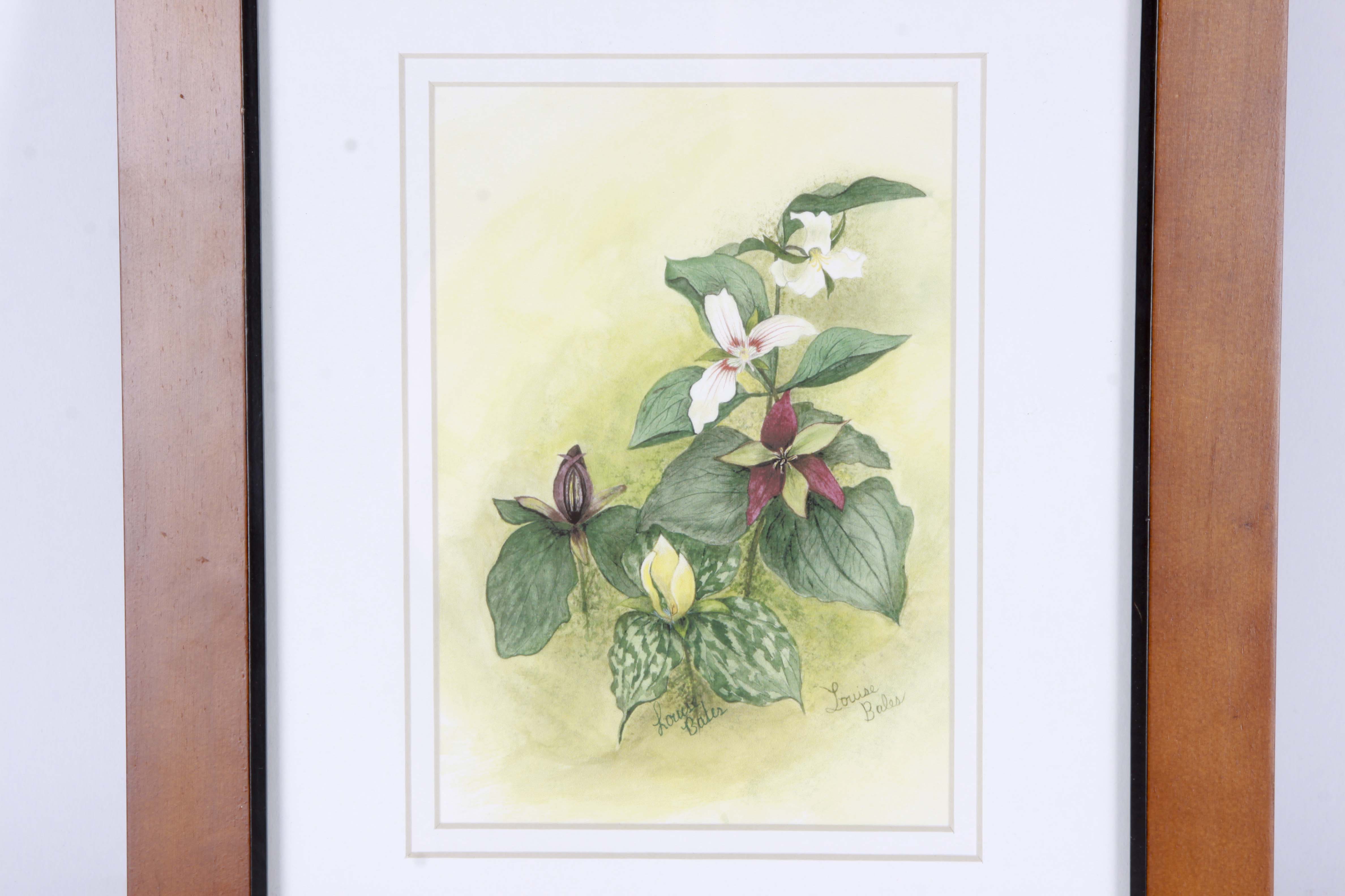 Framed Original Watercolor by Louise Bales
