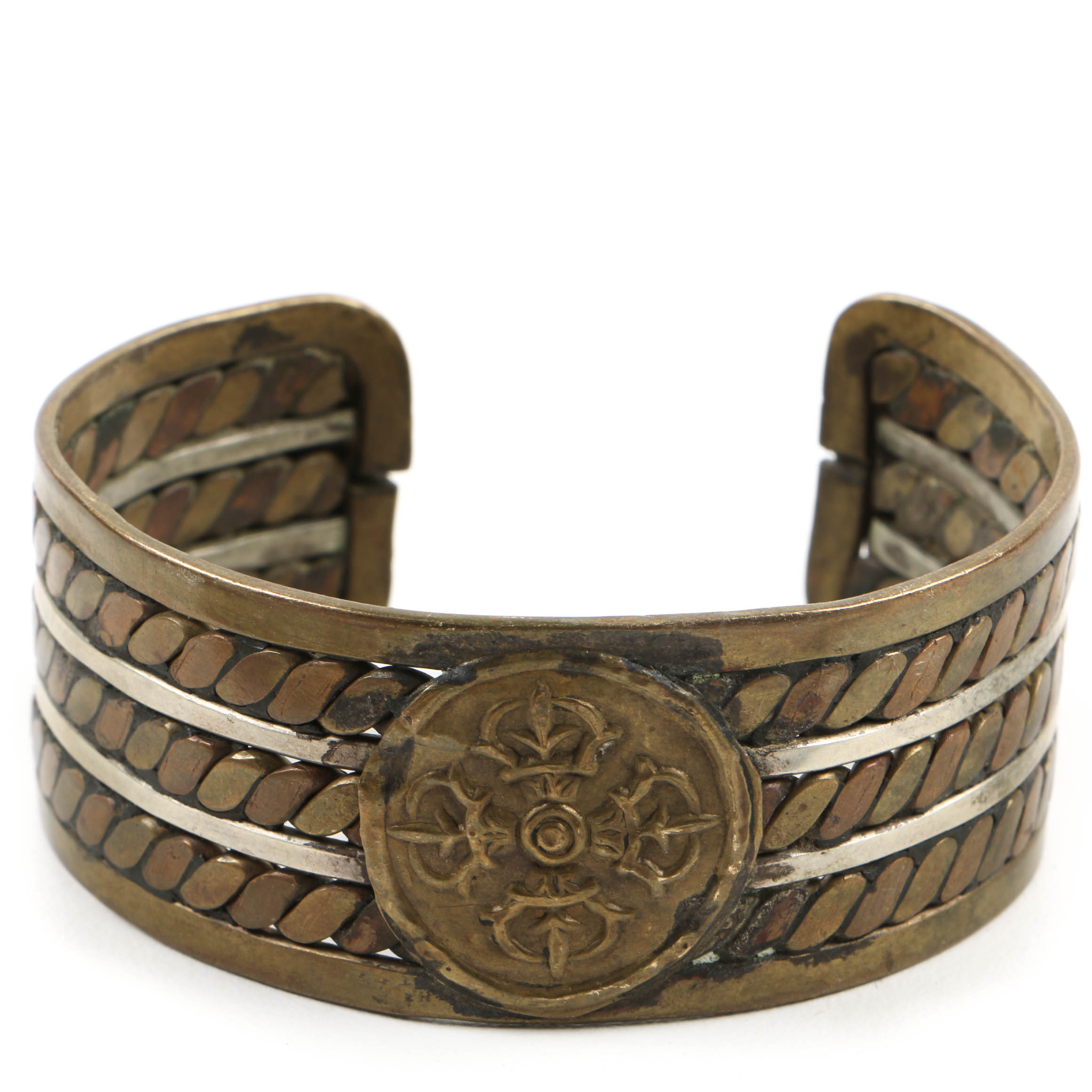 Grouping of Jewelry Including Necklace with Bronze Bull