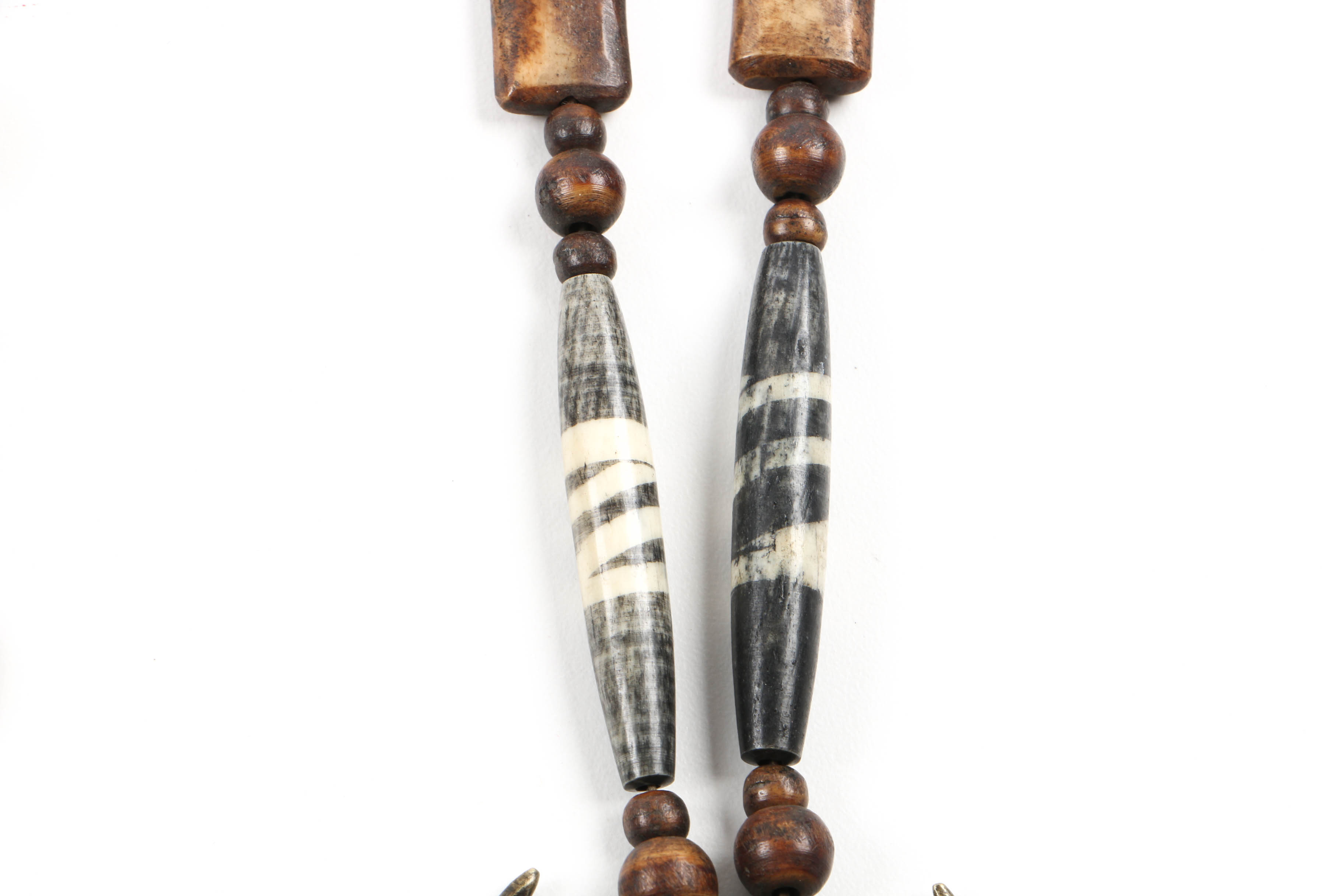 Grouping of Jewelry Including Necklace with Bronze Bull