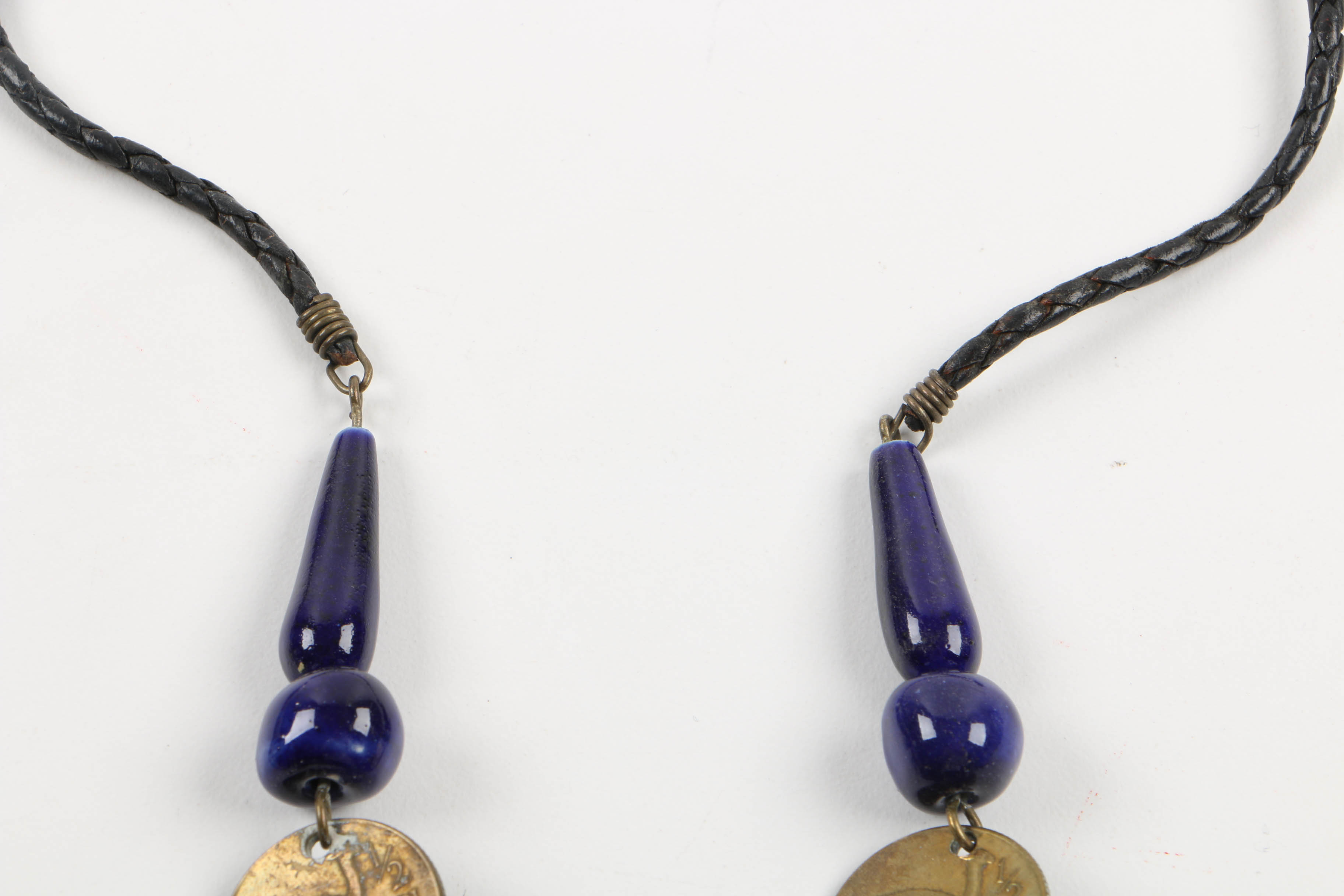 Grouping of Jewelry Including Necklace with Bronze Bull