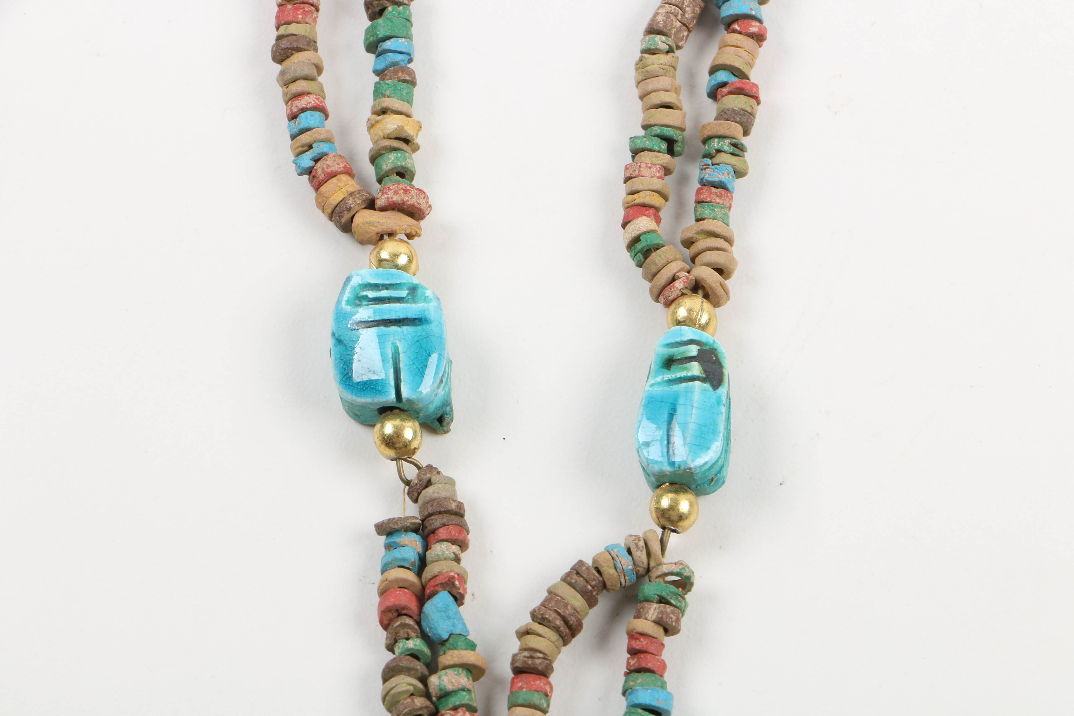 Grouping of Jewelry Including Necklace with Bronze Bull