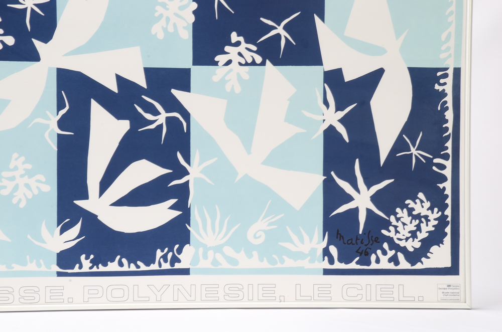 Henri Matisse Lithographic Exhibition Poster "Polynesie. Le Ciel."