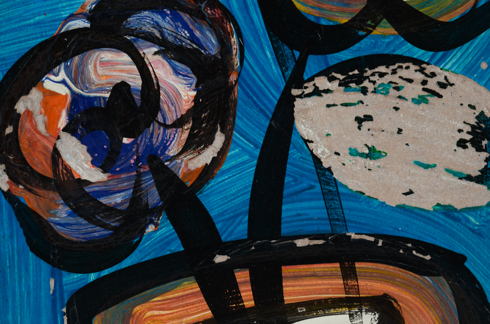 Peter Keil Original 1979 Acrylic Painting on Masonite