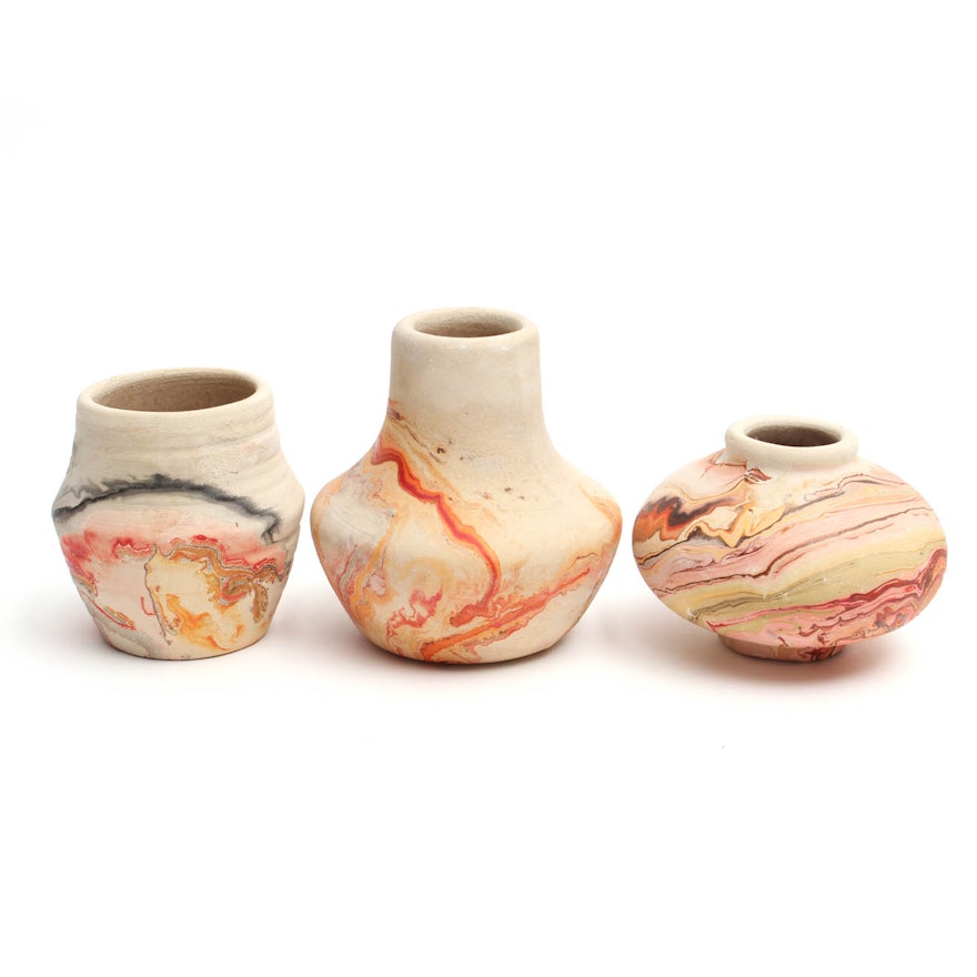 Nemadji Pottery Stoneware Vases