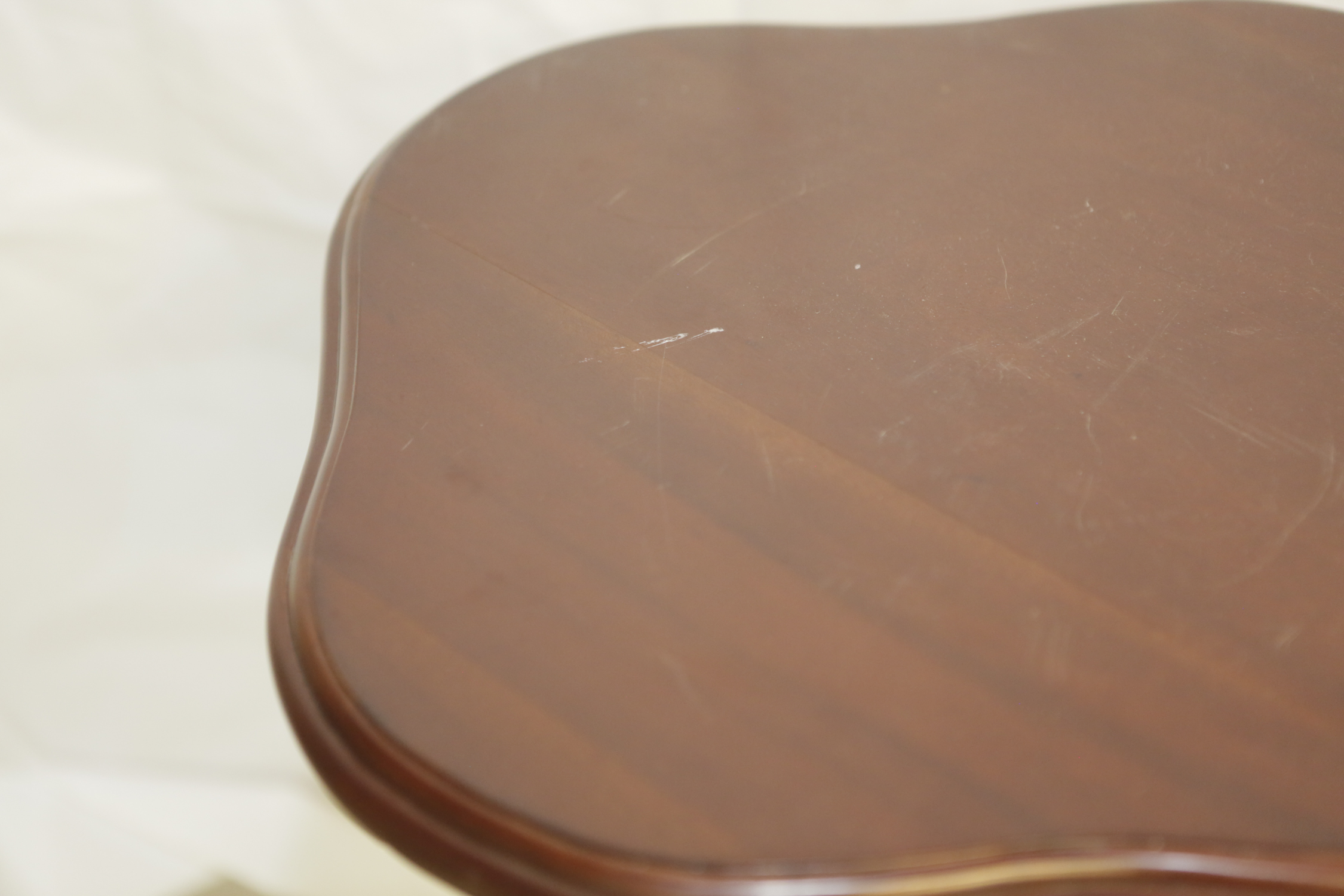 Wooden Pedestal Accent Table