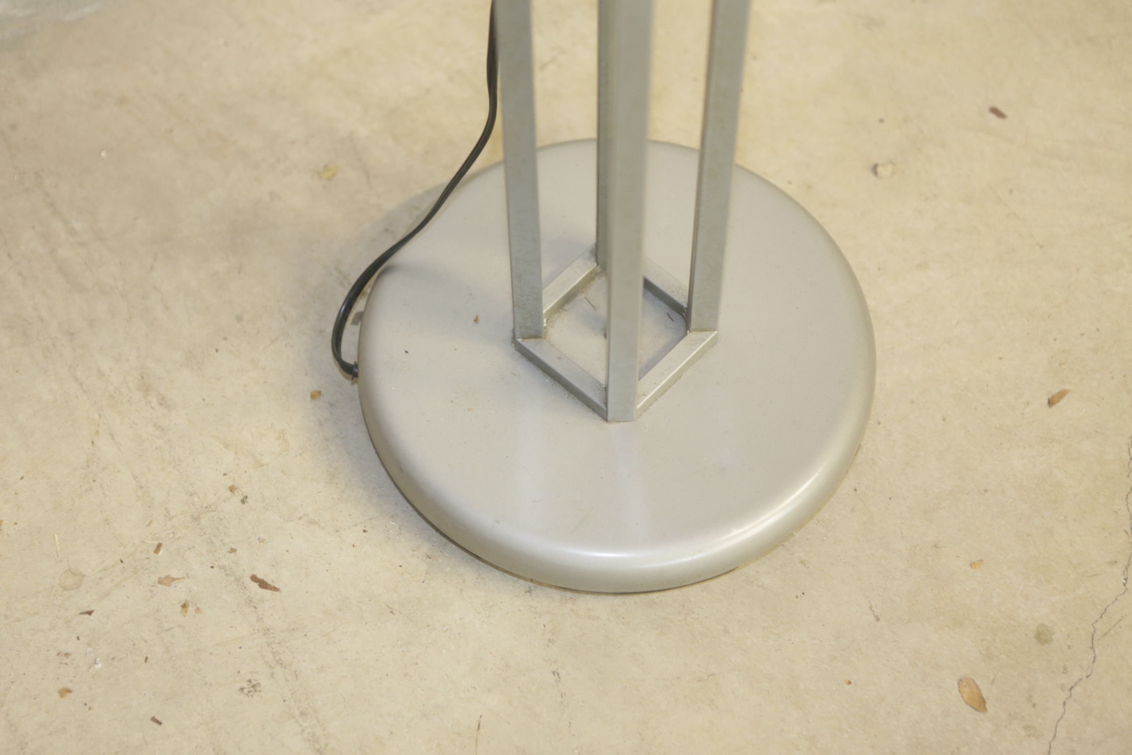 Silver Tone Floor Lamp