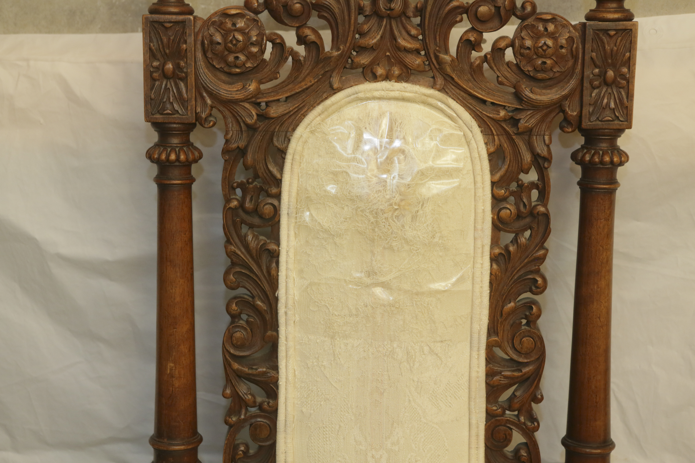 Vintage Renaissance Revival Style Carved Side Chair
