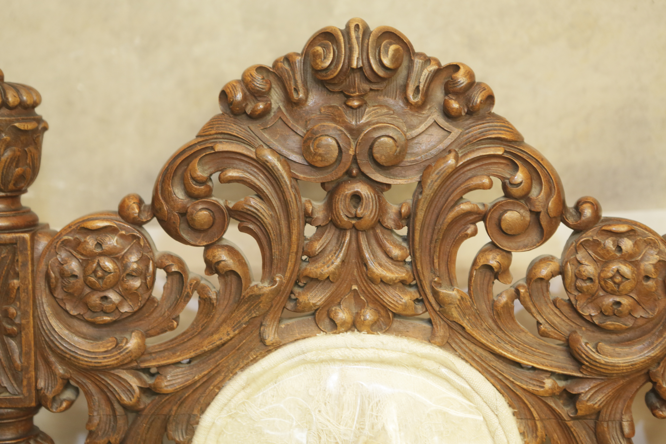 Vintage Renaissance Revival Style Carved Side Chair