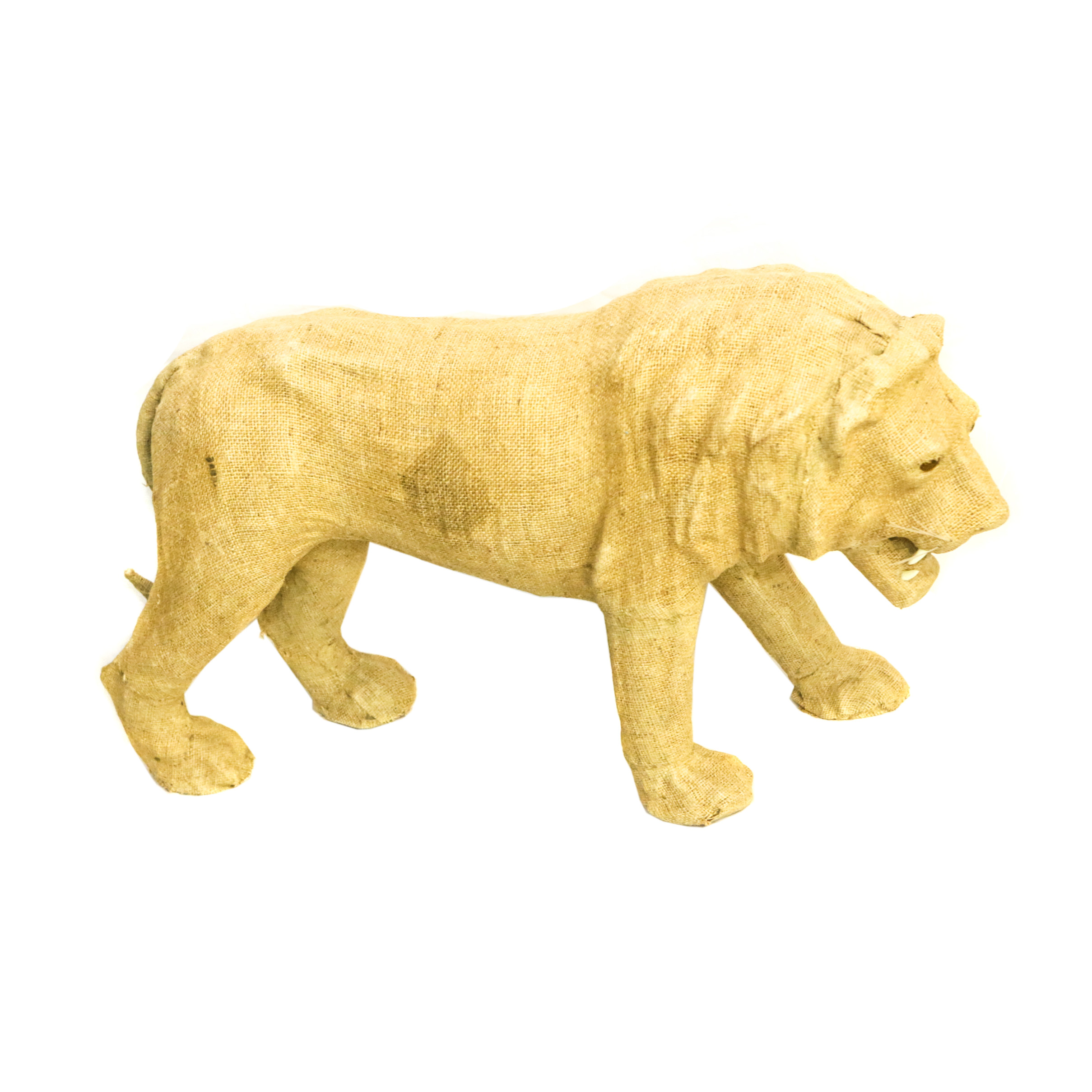 Mixed Media Lion Sculpture