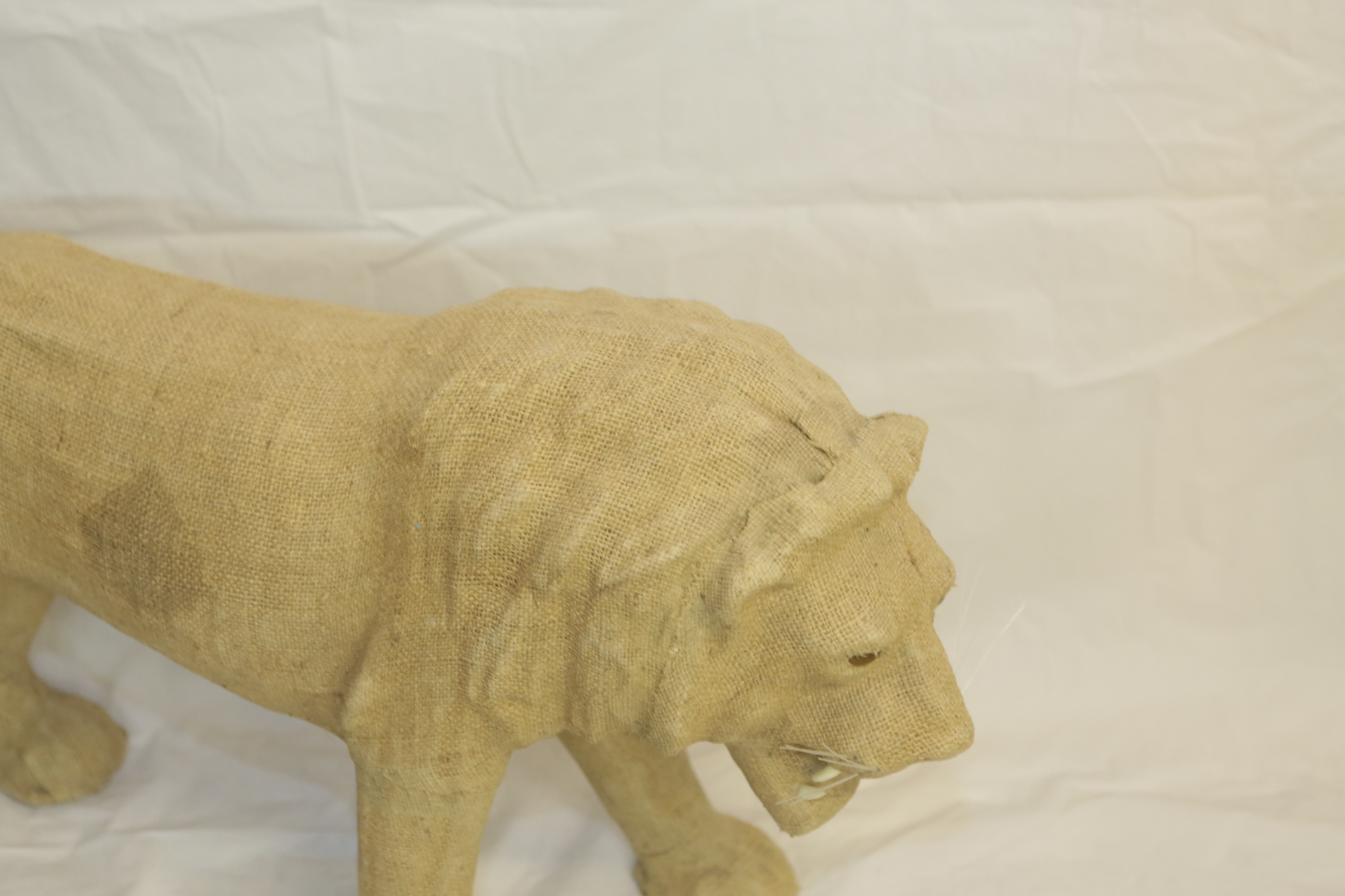 Mixed Media Lion Sculpture