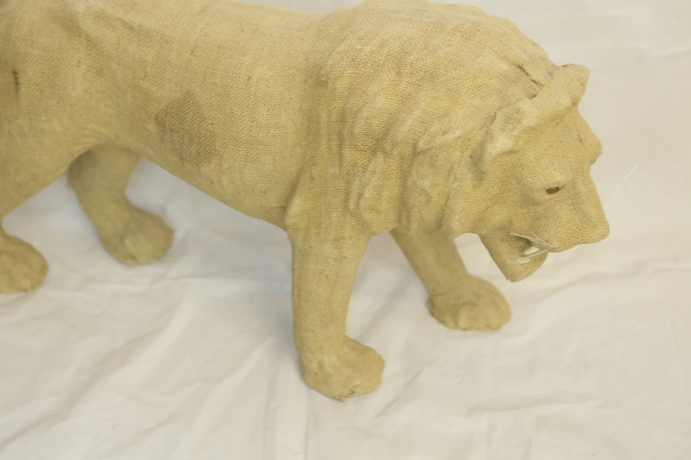 Mixed Media Lion Sculpture