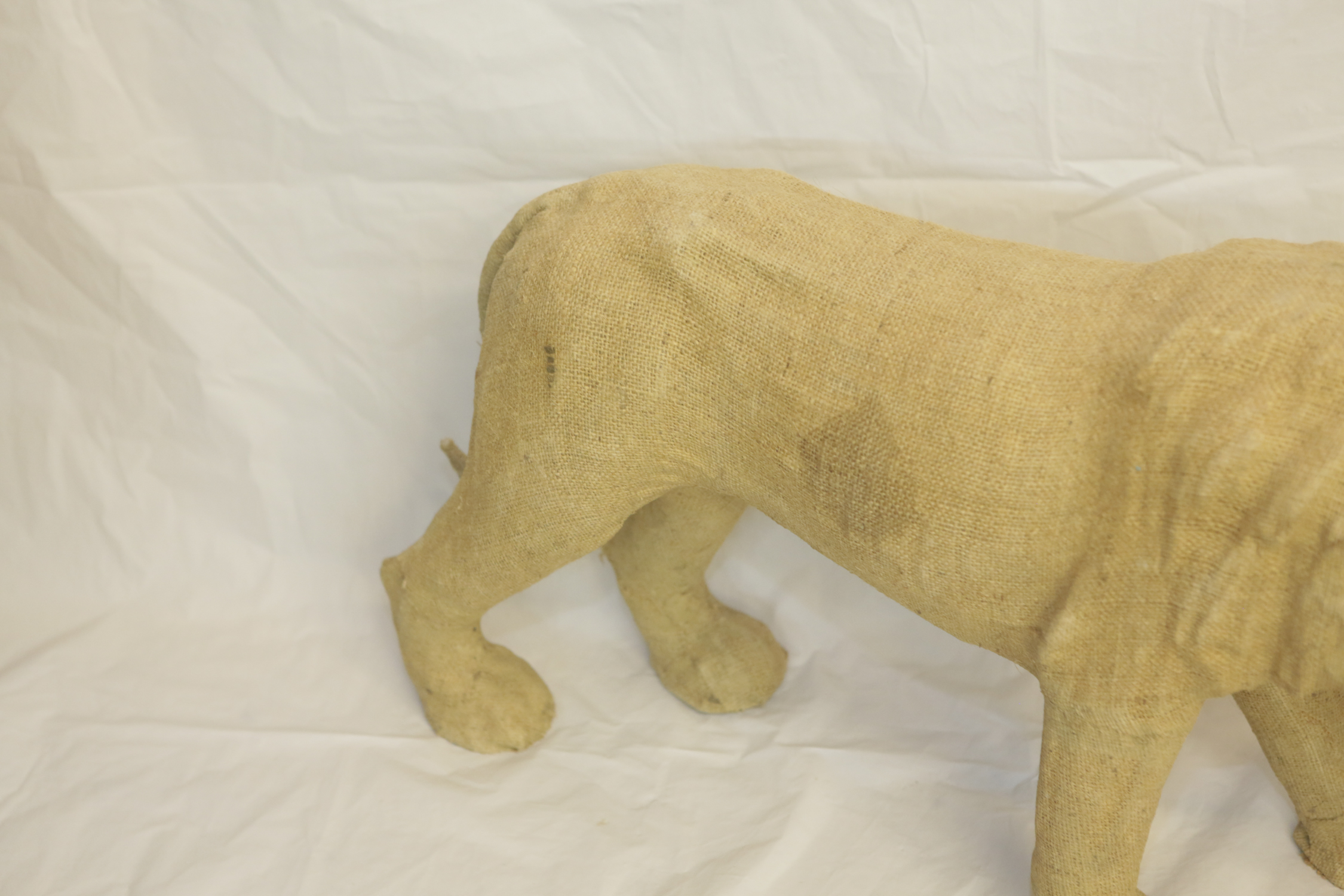 Mixed Media Lion Sculpture