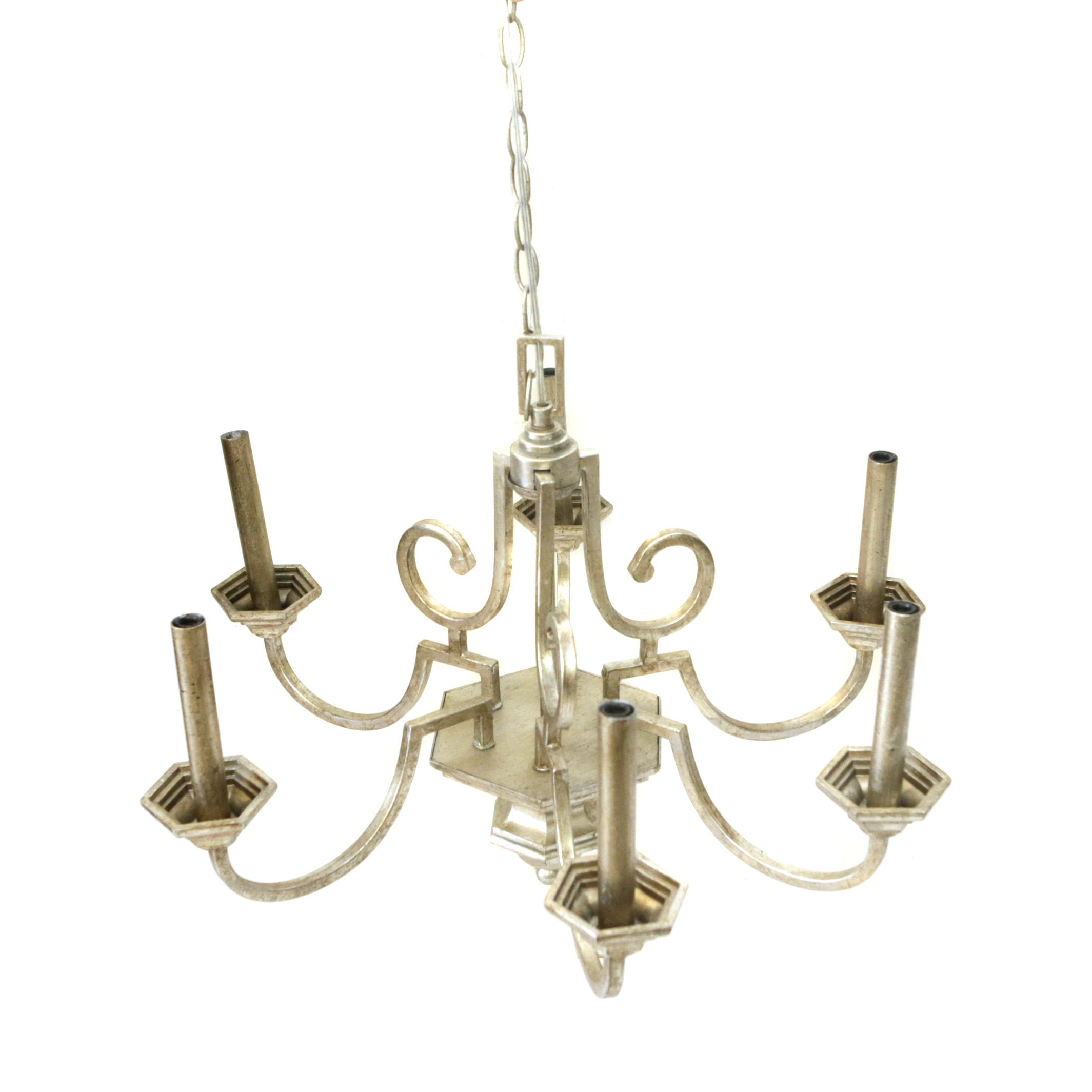 Brushed Gold Tone Chandelier