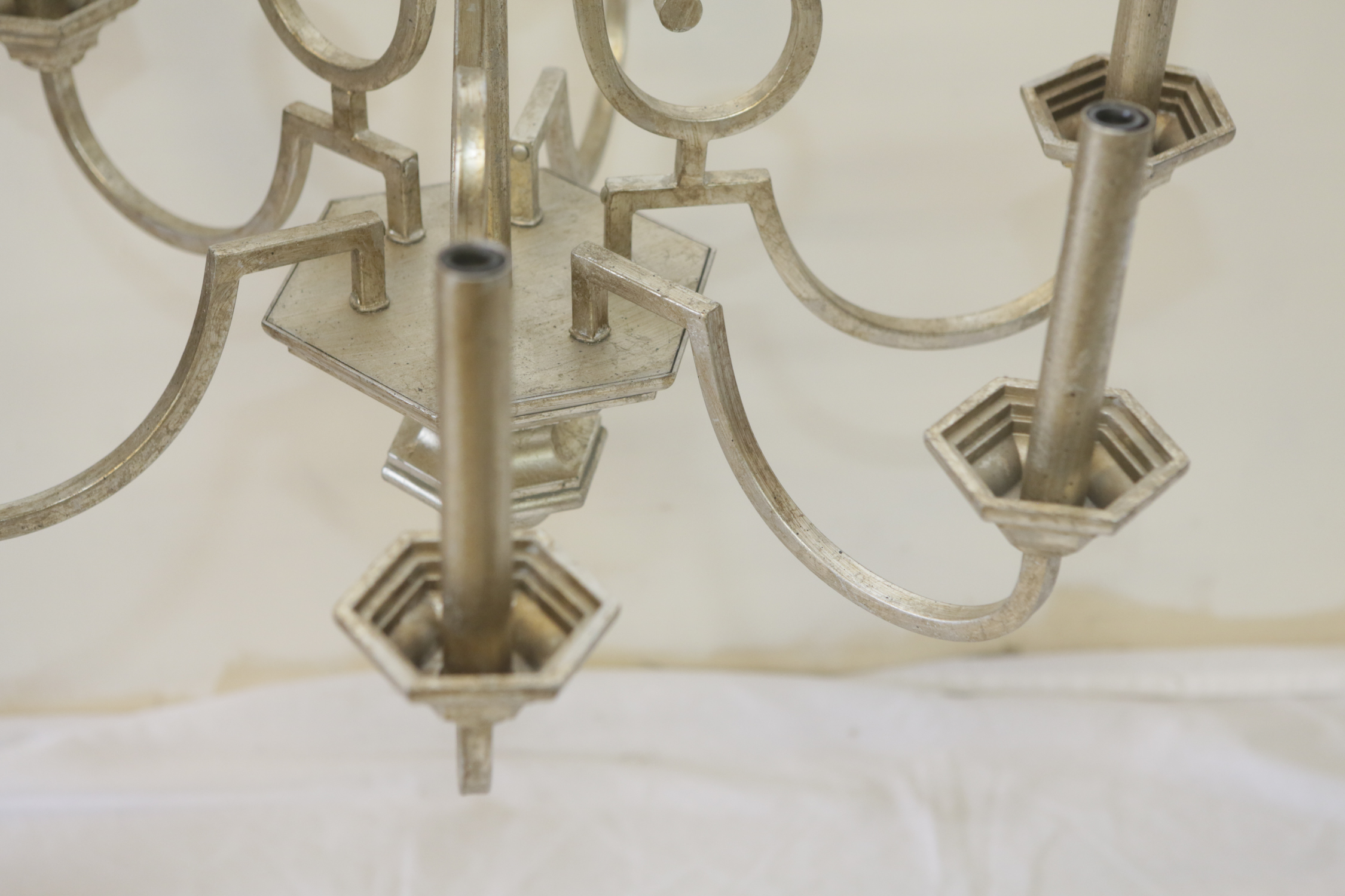 Brushed Gold Tone Chandelier