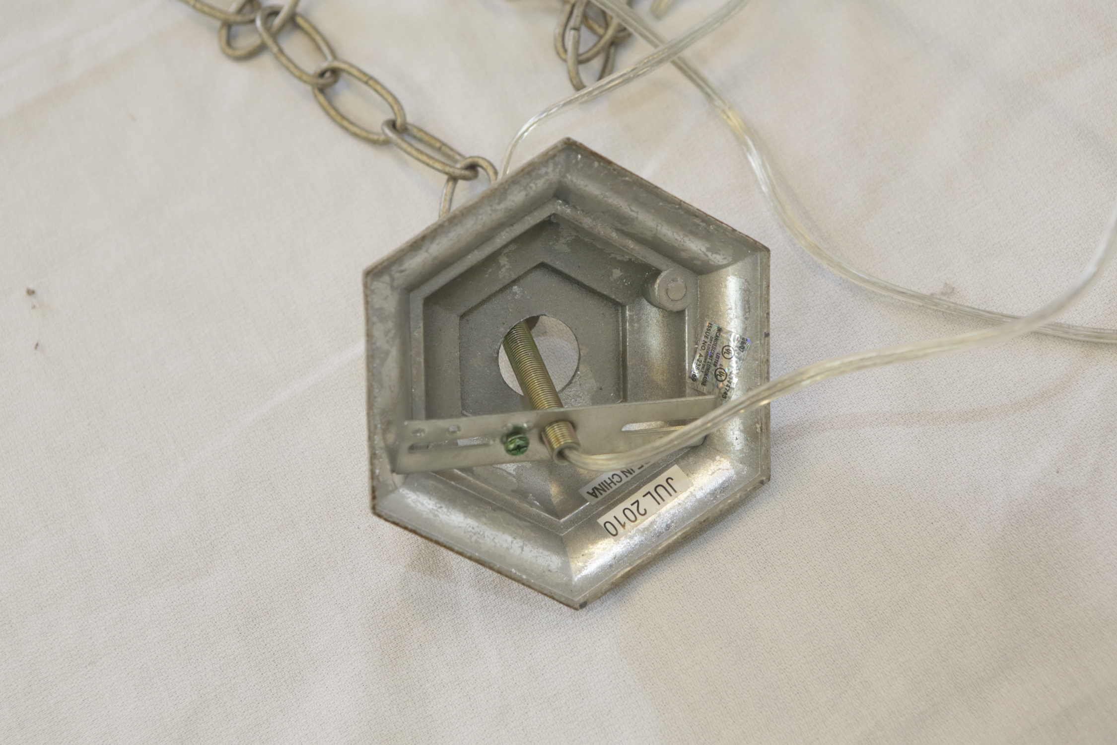 Brushed Gold Tone Chandelier