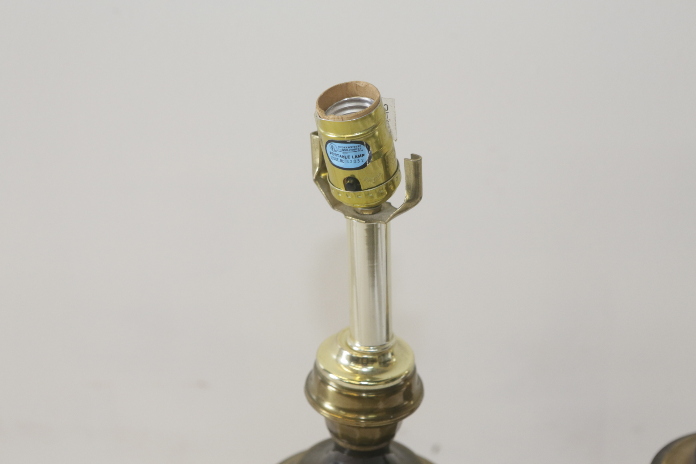 Matching Brass Tone Table Lamps