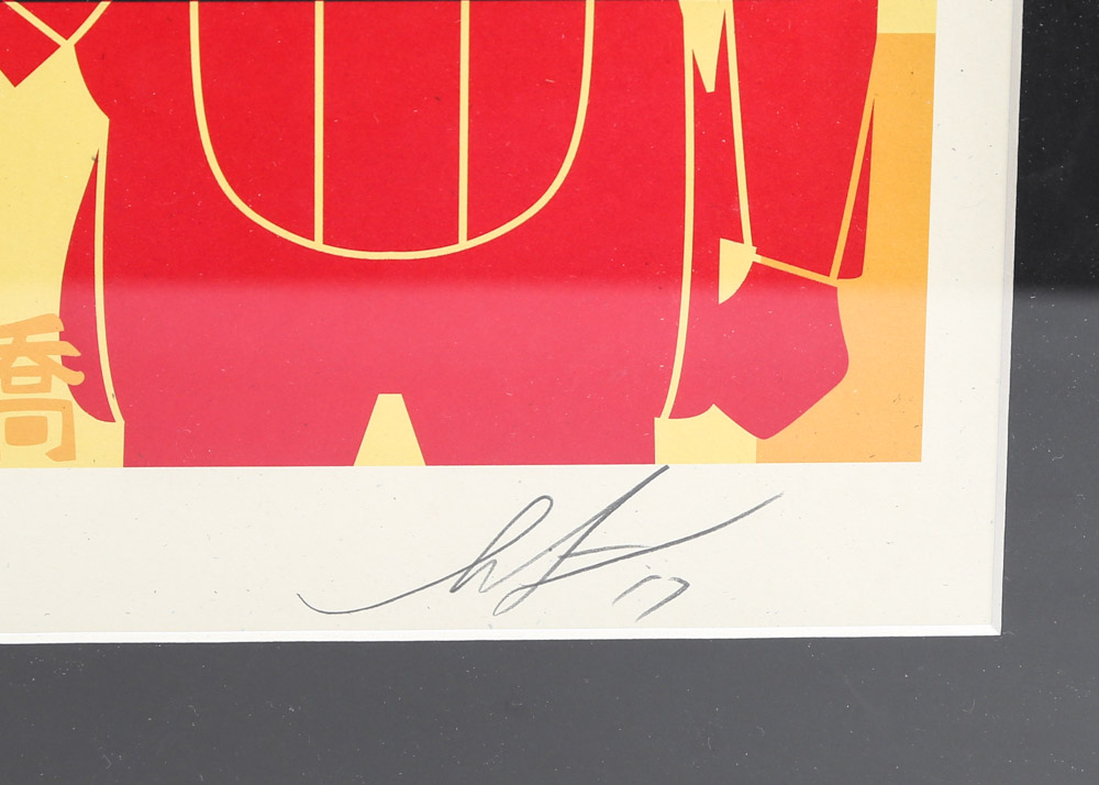 Shepard Fairey Signed Offset Poster "Obey 3-Face Collage"