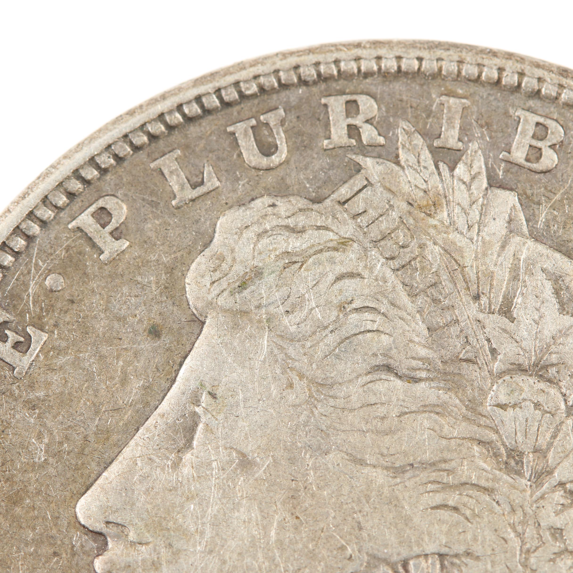 Group of Two Morgan Silver Dollars: 1879 and 1921-D