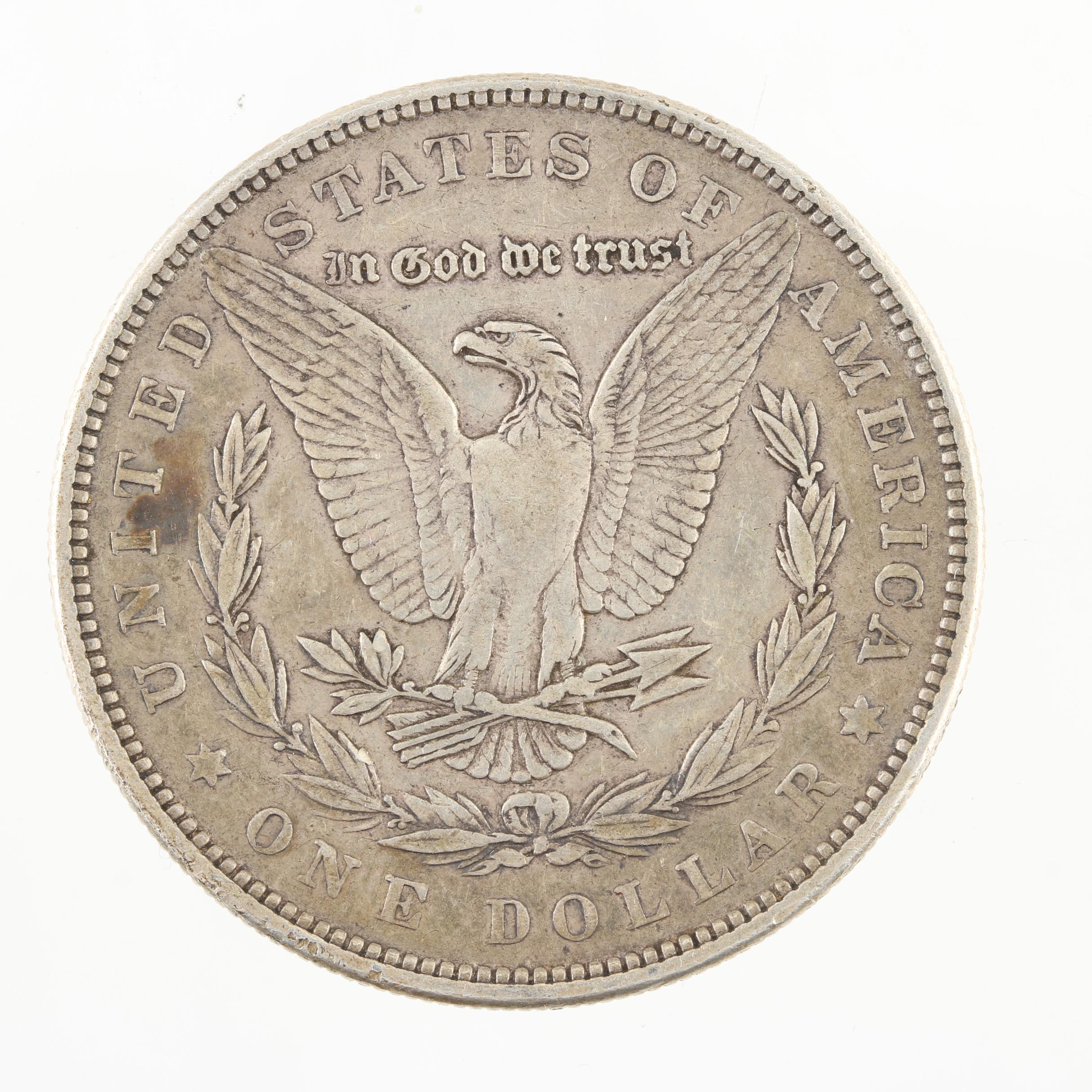 Group of Two Morgan Silver Dollars: 1879 and 1921-D