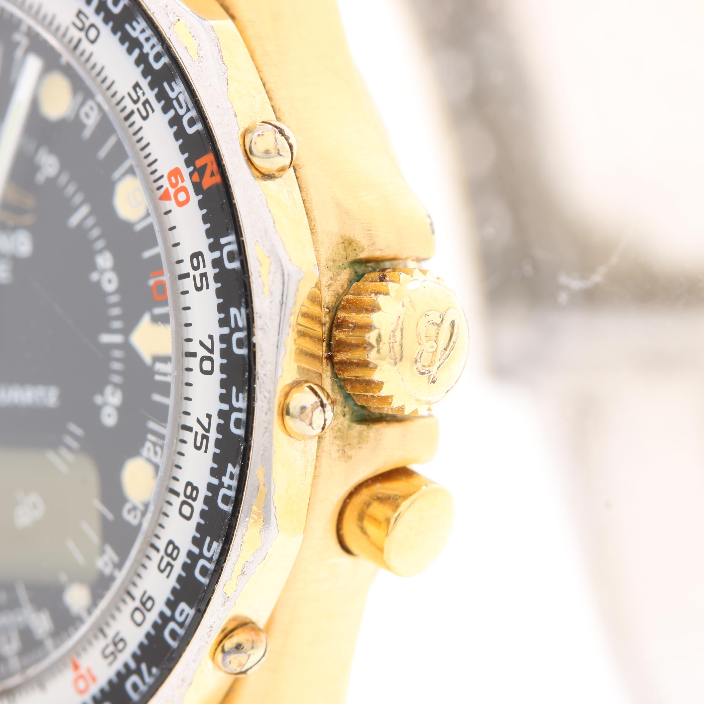 Breitling Geneve "Navitimer" Quartz Swiss Made Analog and Digital Watch