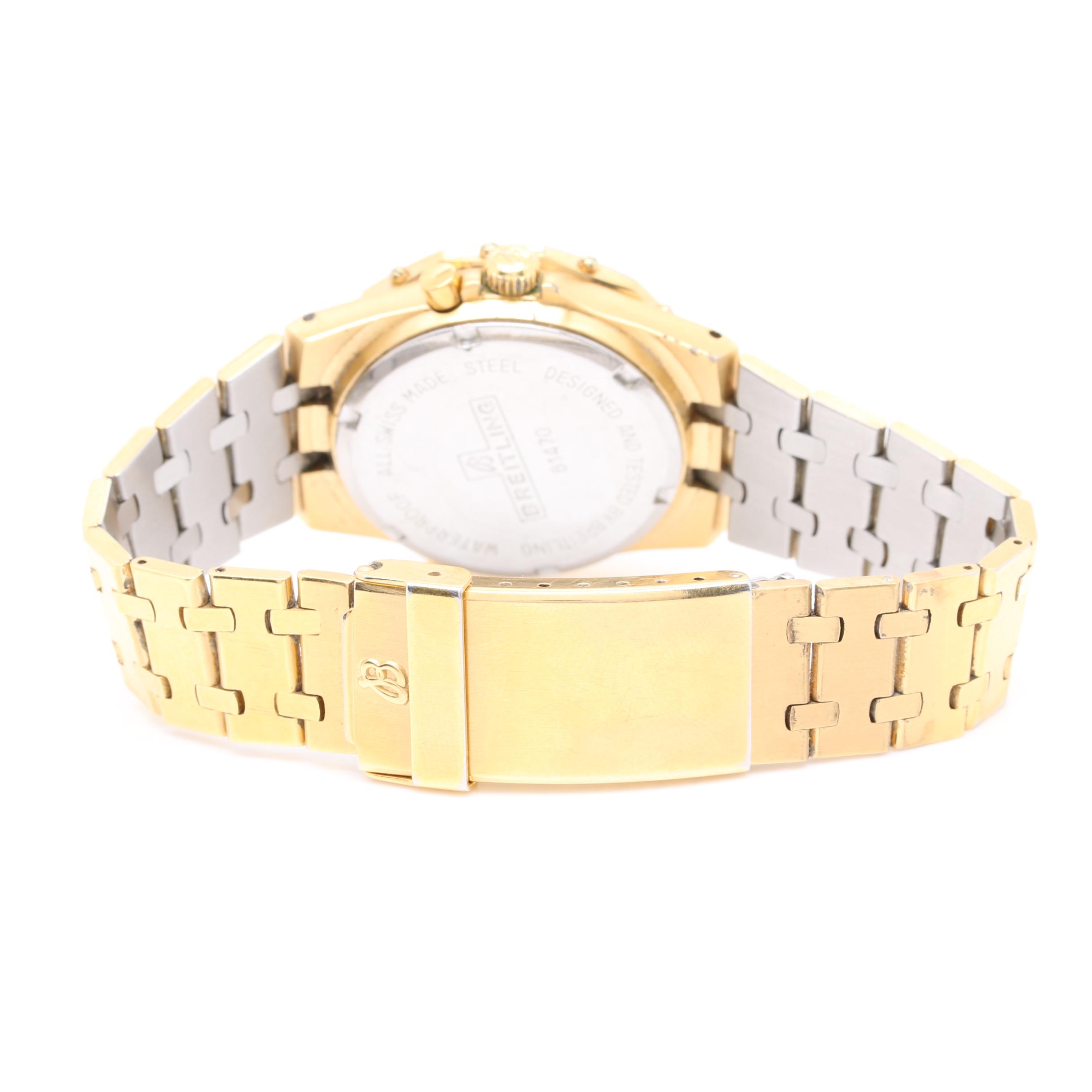 Breitling Geneve "Navitimer" Quartz Swiss Made Analog and Digital Watch