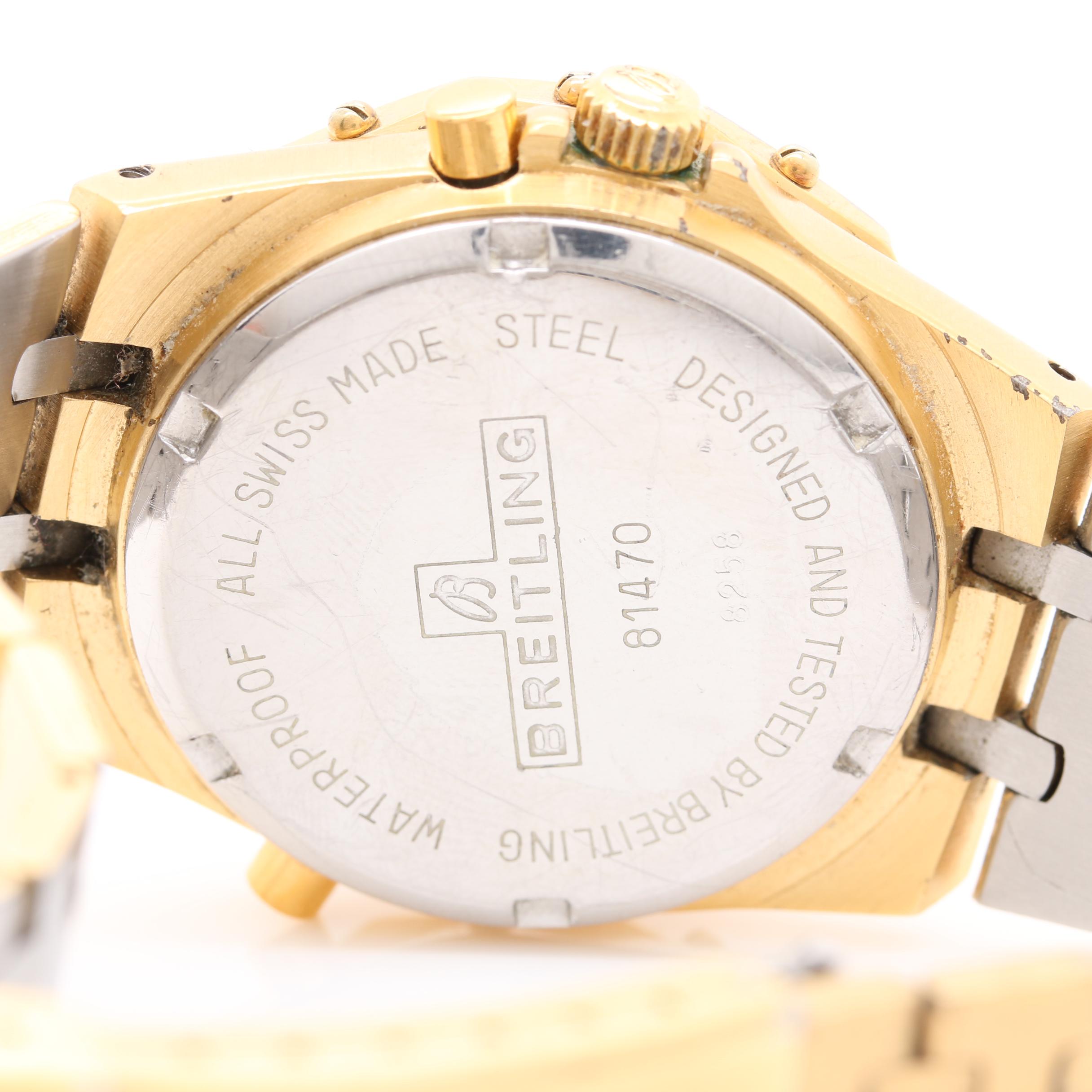 Breitling Geneve "Navitimer" Quartz Swiss Made Analog and Digital Watch