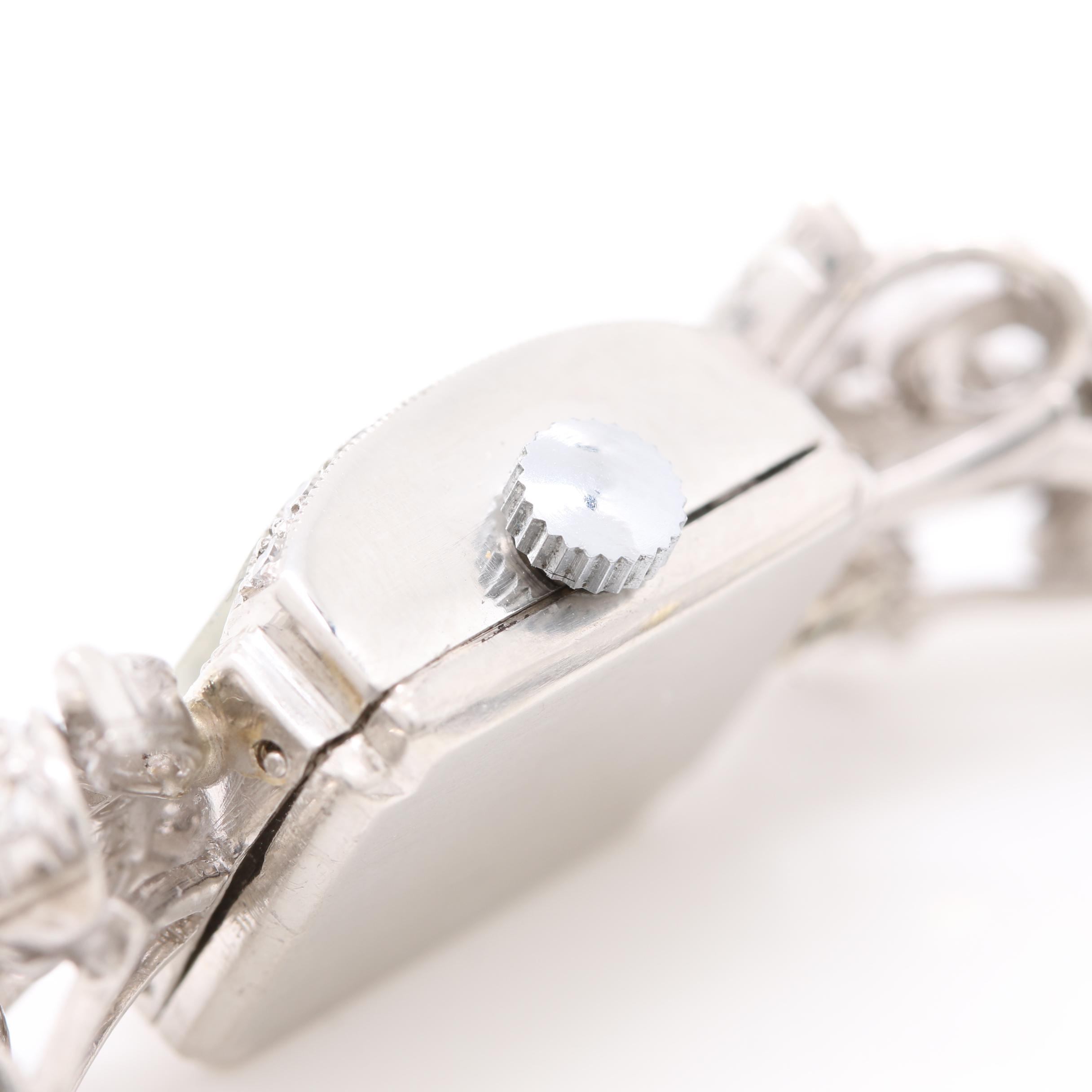 Hamilton Platinum 2.60 CTW Diamond Link Watch