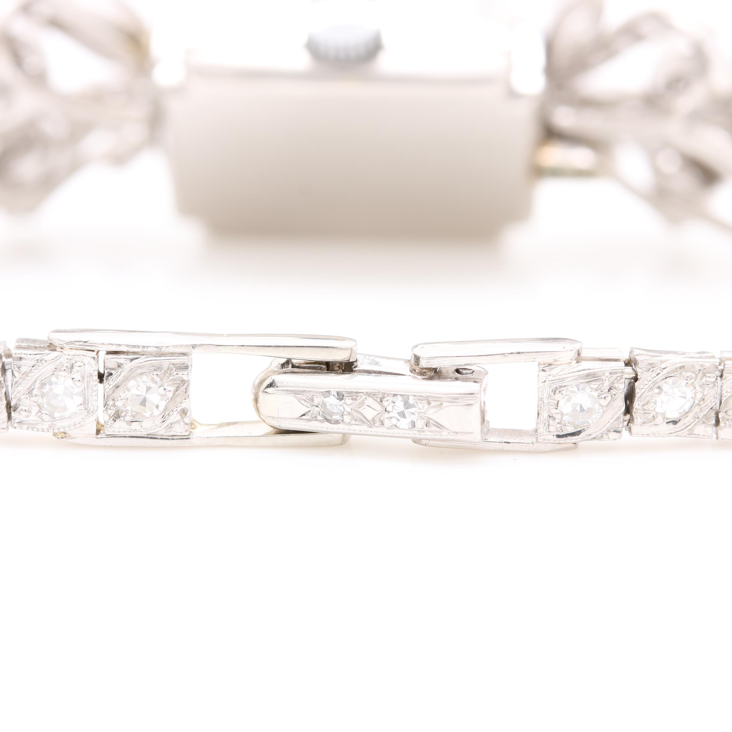 Hamilton Platinum 2.60 CTW Diamond Link Watch