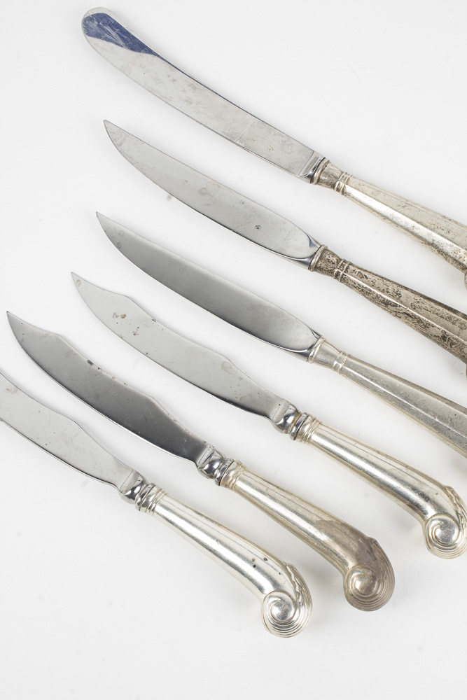 The Stieff Co. Colonial Williamsburg Restoration Sterling Silver Handled Knives