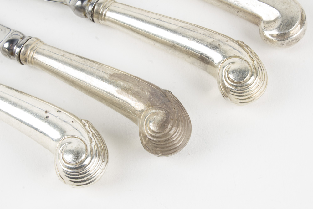 The Stieff Co. Colonial Williamsburg Restoration Sterling Silver Handled Knives