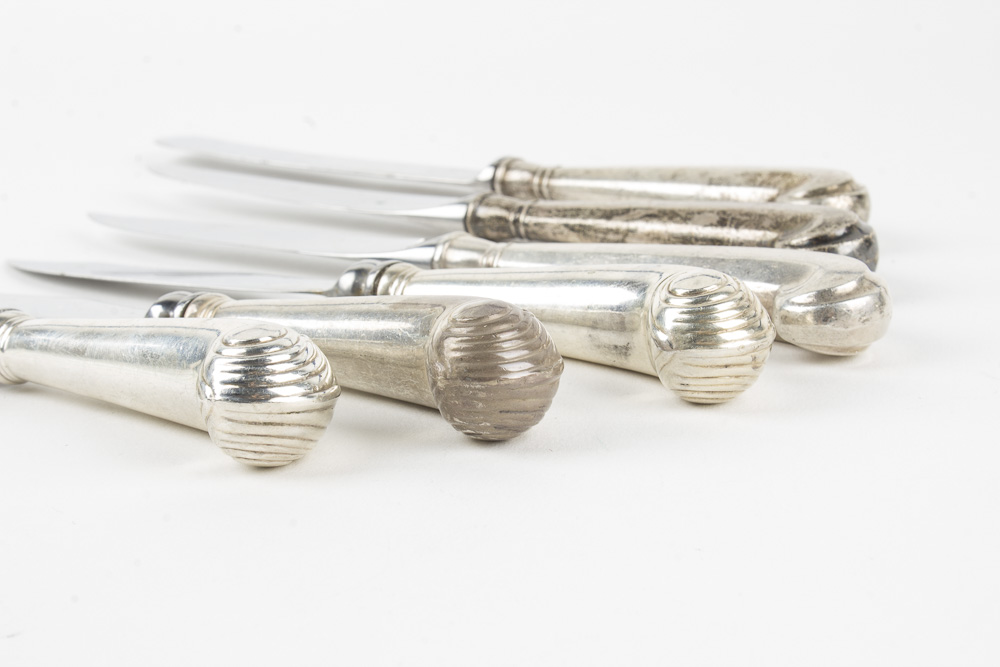 The Stieff Co. Colonial Williamsburg Restoration Sterling Silver Handled Knives