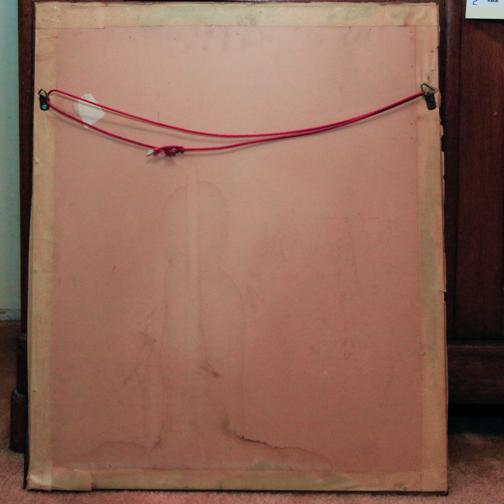 Blue and White Delft Style Ceramic Tile Panel of Sailing Vessel